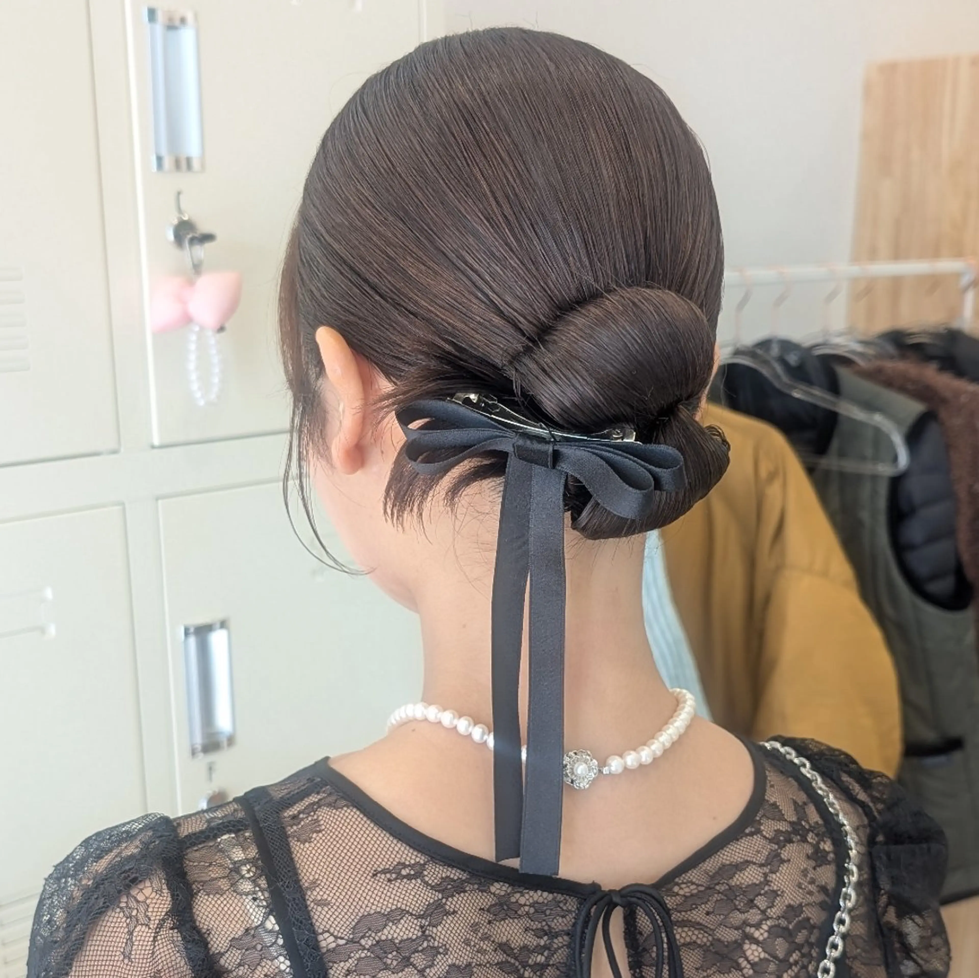 セミロング ヘアアレンジ 彩桜/艶カラー/小顔 に見せるカット✂のヘアスタイル