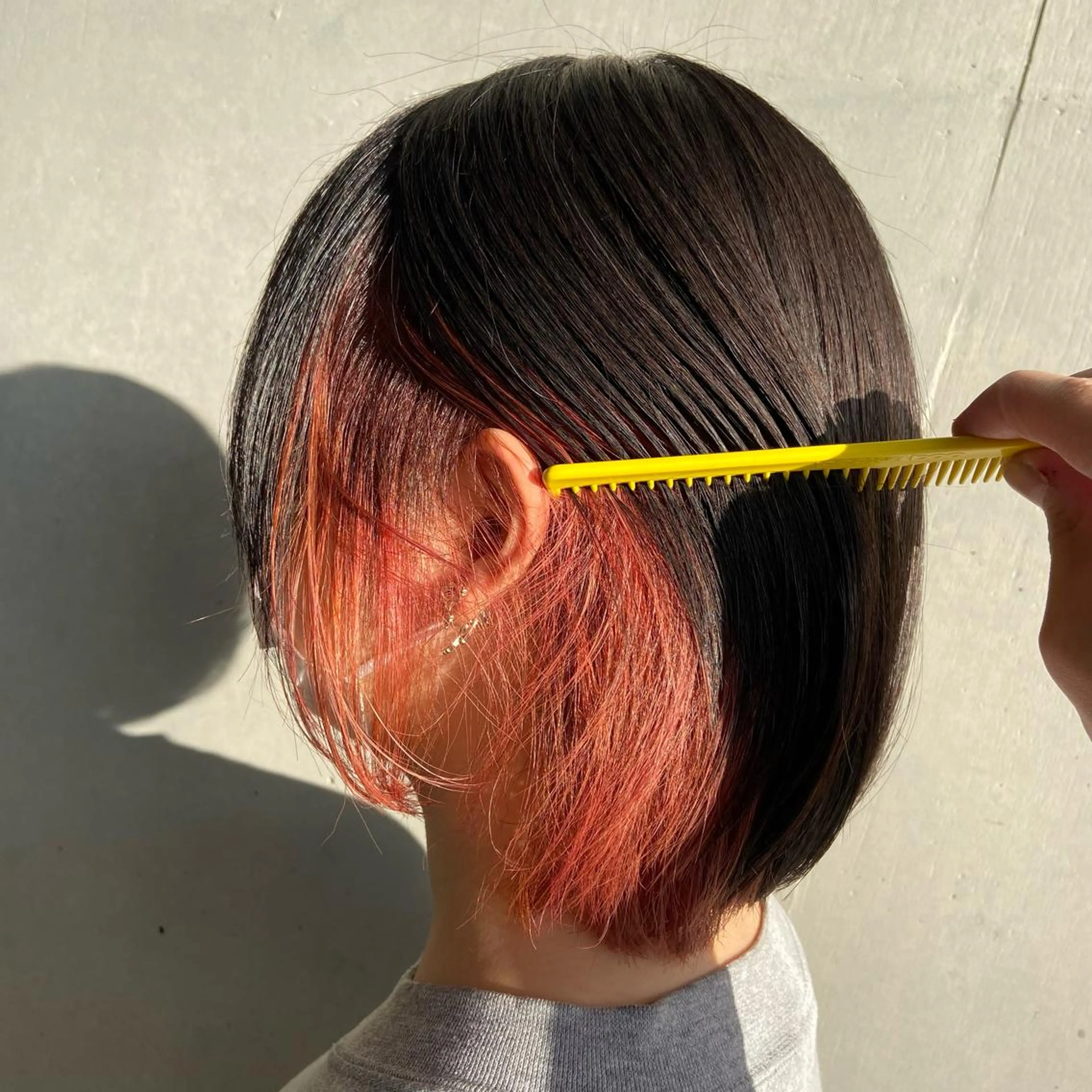 ショート カラー インナーカラー レッドカラー カット ヘアカラー インナーカラー指名 No.1菊池柊真のヘアスタイル