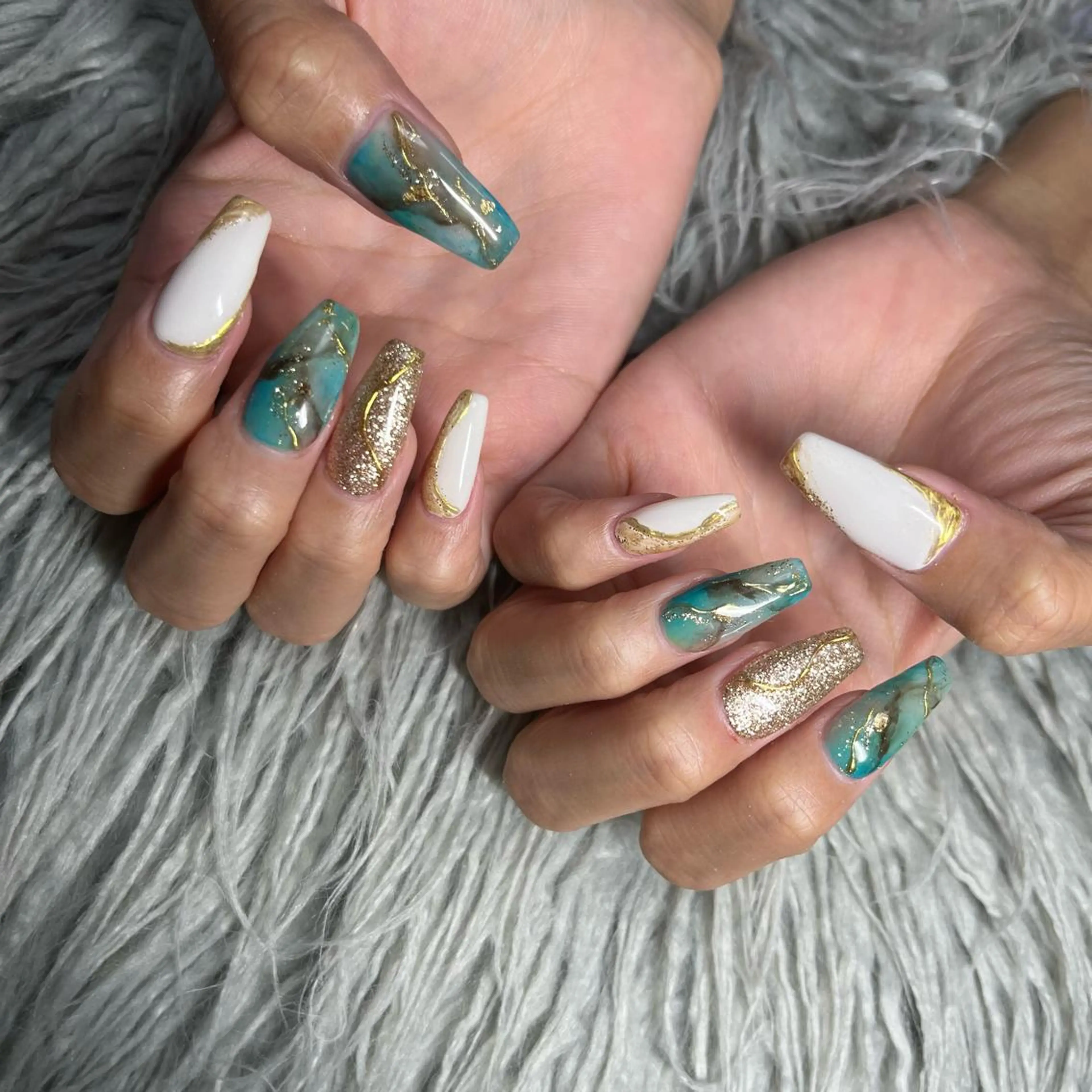 カラー ネイル ハンドネイル nail salon LNのネイルデザイン