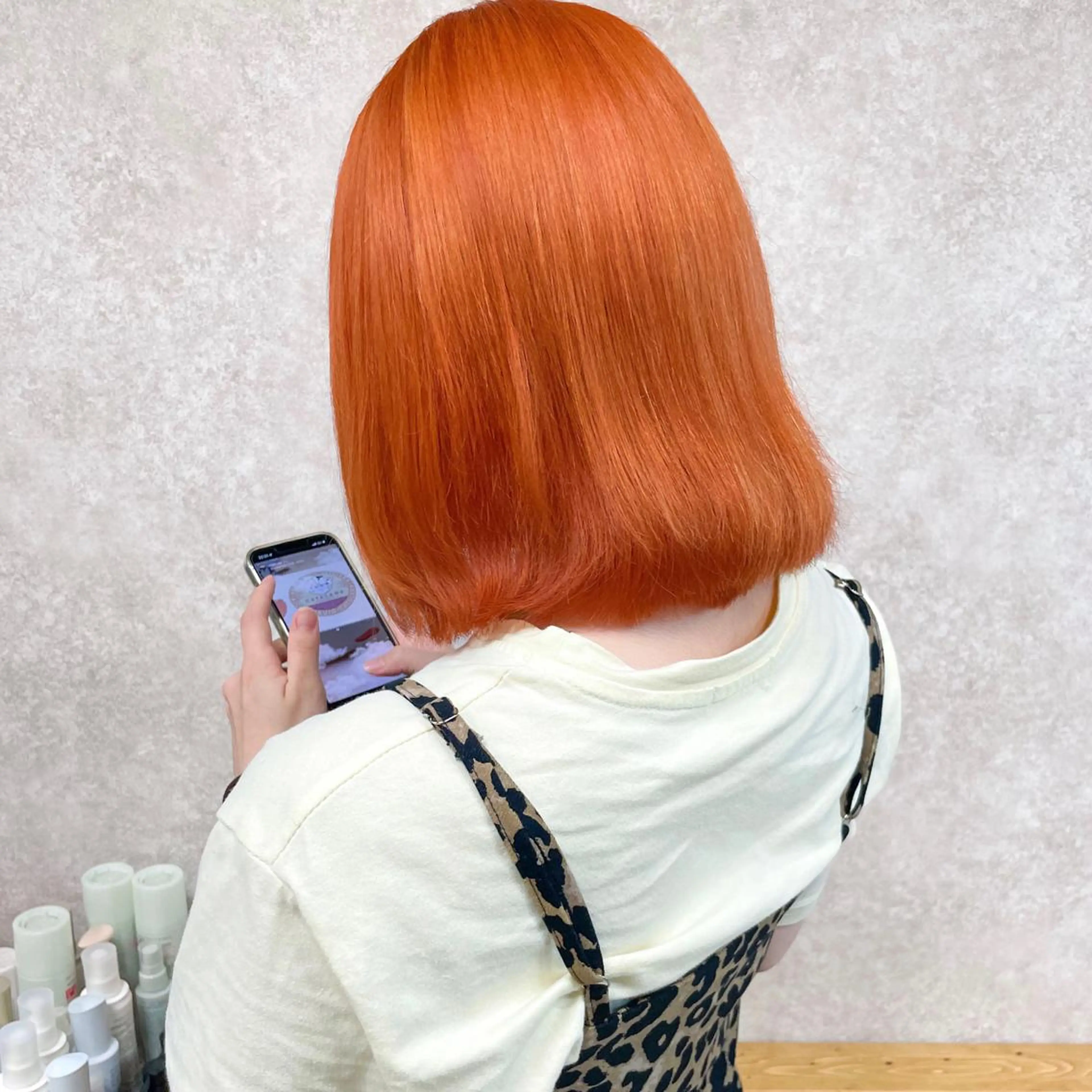 ミディアム カラー カット 高橋 みく/ minim 暖色のヘアスタイル