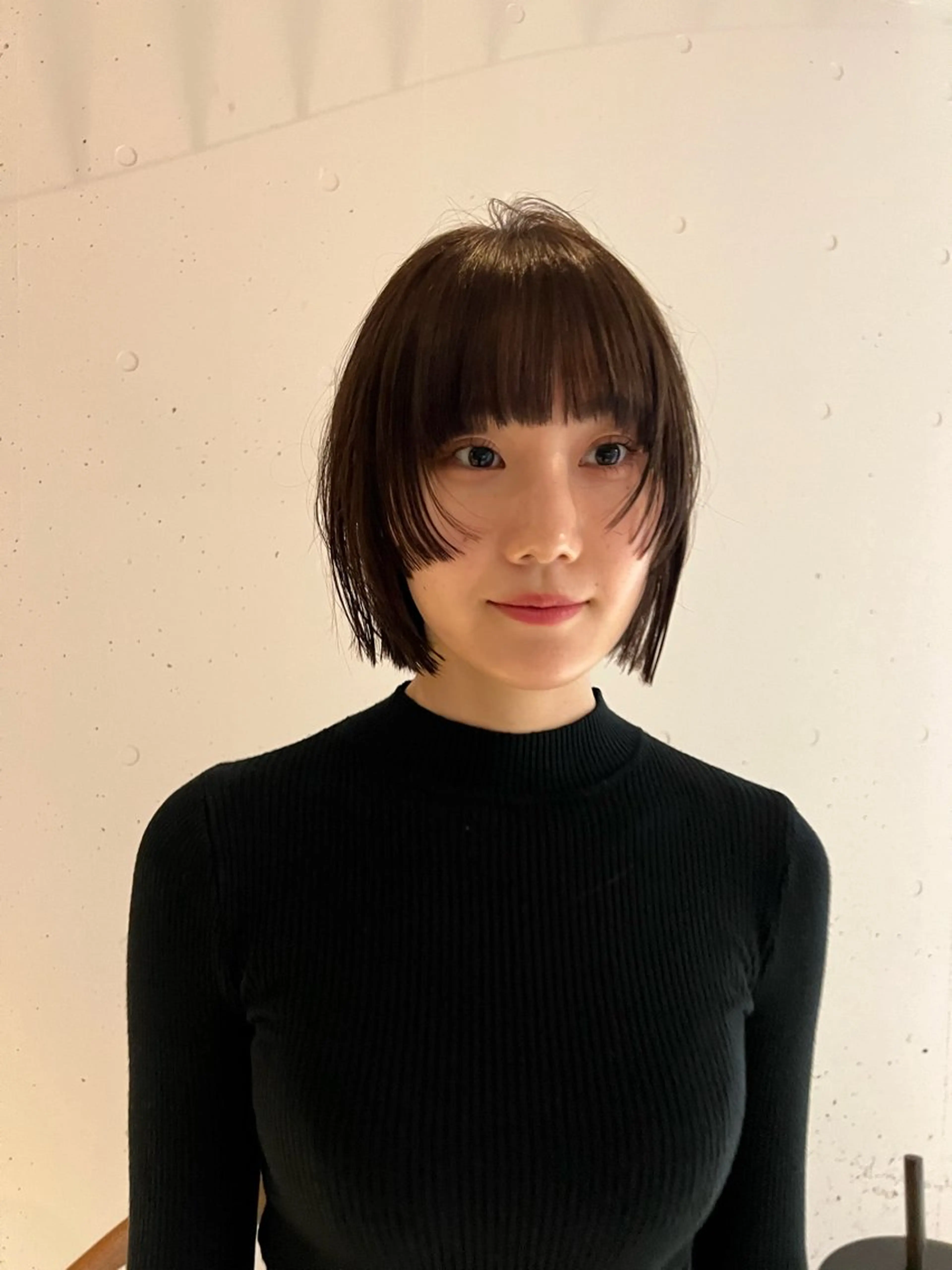 ミディアム ボブ Hank.所属・竹下 浩一のヘアスタイル