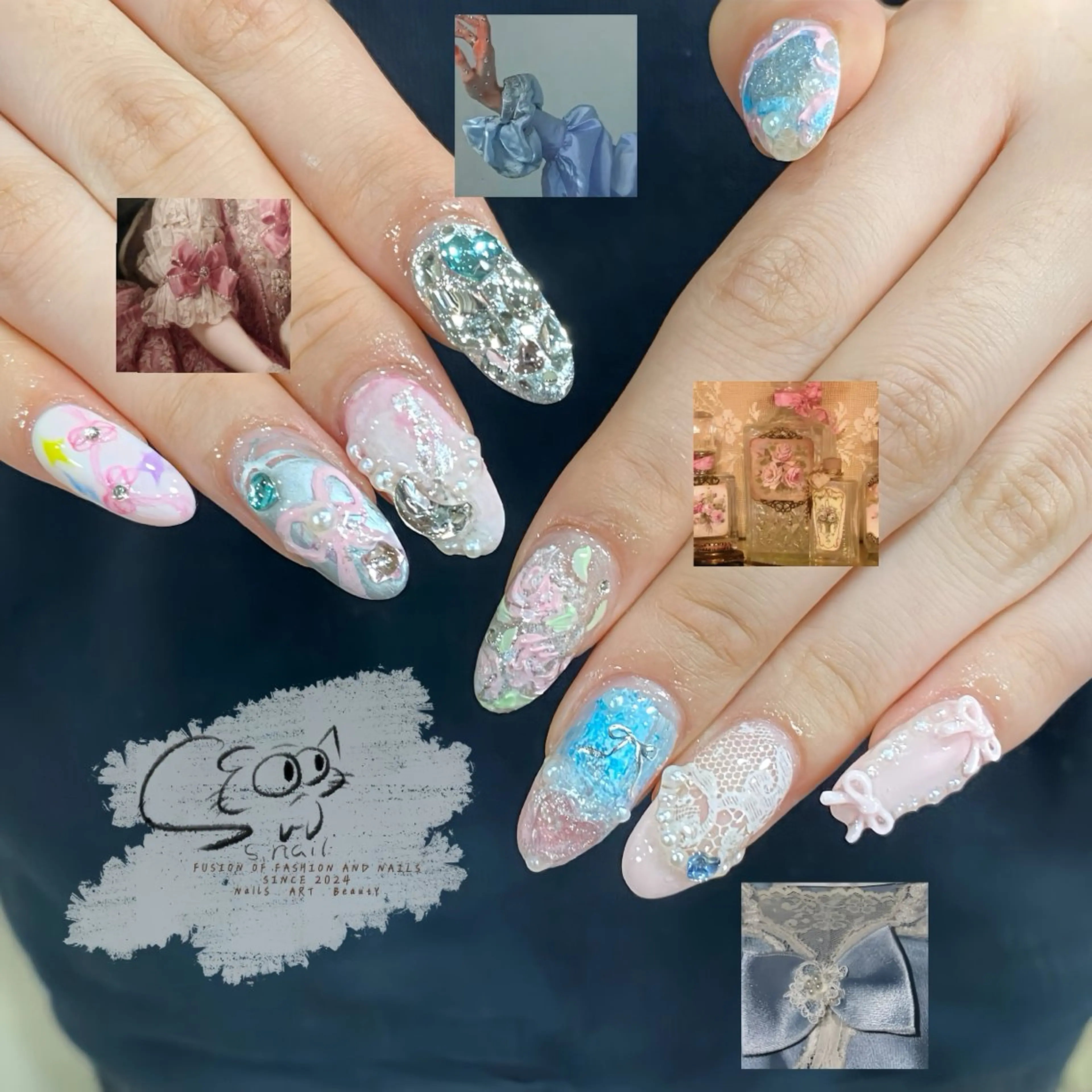 ネイル チークネイル フレンチネイル グラデーション マグネットネイル ワンカラーネイル ハンドネイル S.nail所属・S.nail _のネイルデザイン