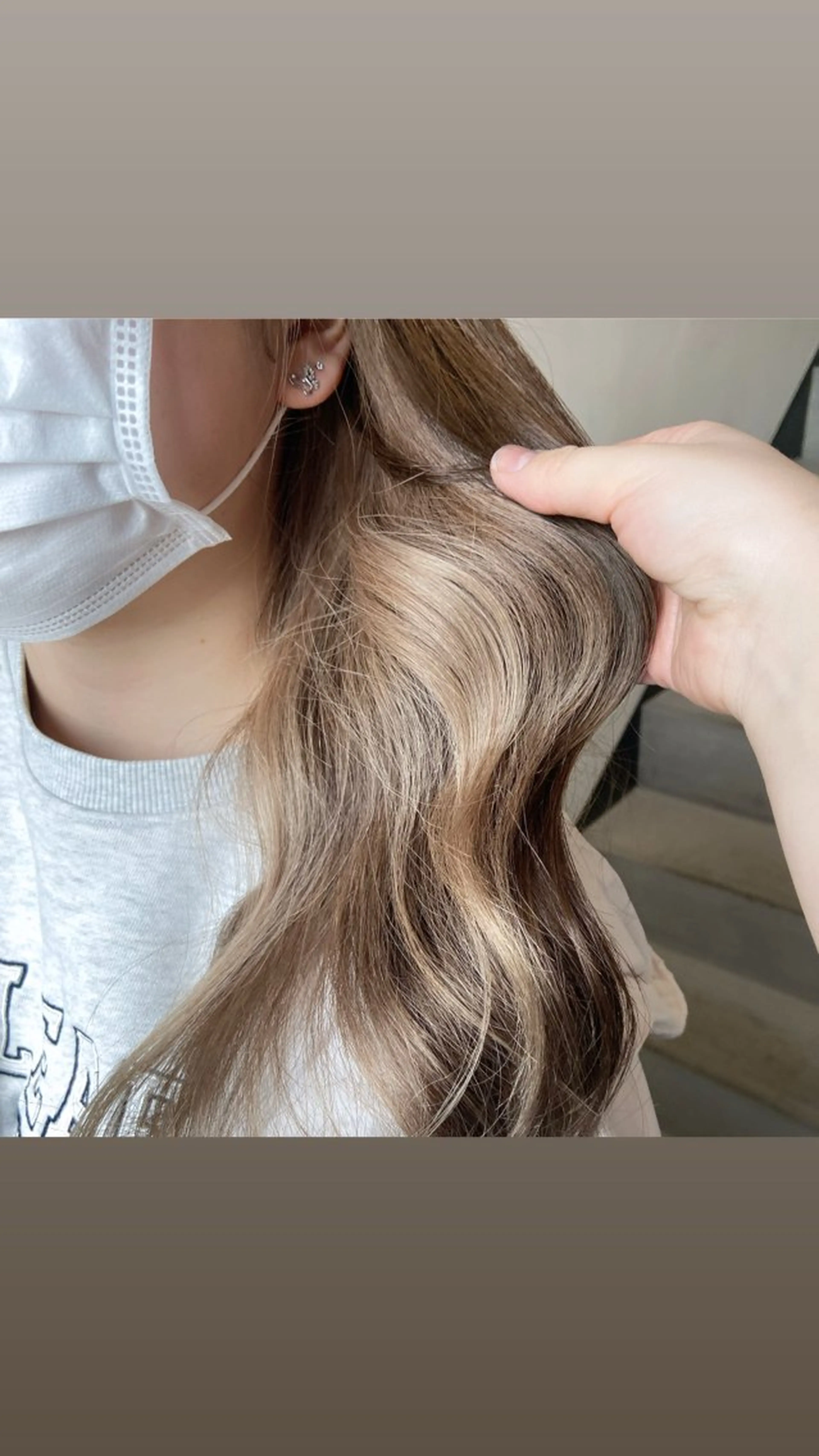 カット＋インナーカラーの写真