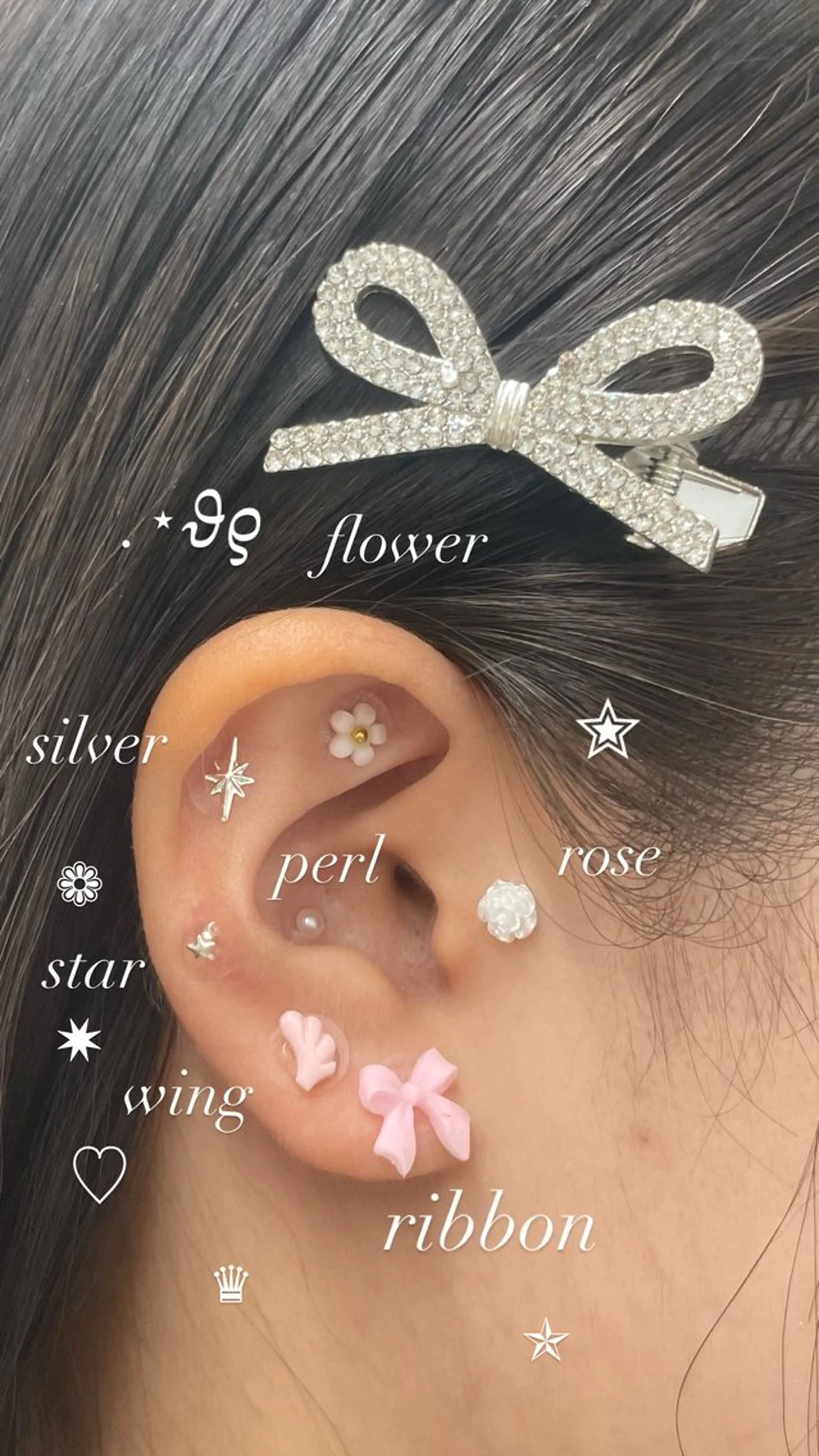 マツエク・マツパ エステ N〜Nail&Eyelashサロン〜所属・💎N💎アイ&耳. ボディージュエリーのマツエク・マツパデザイン