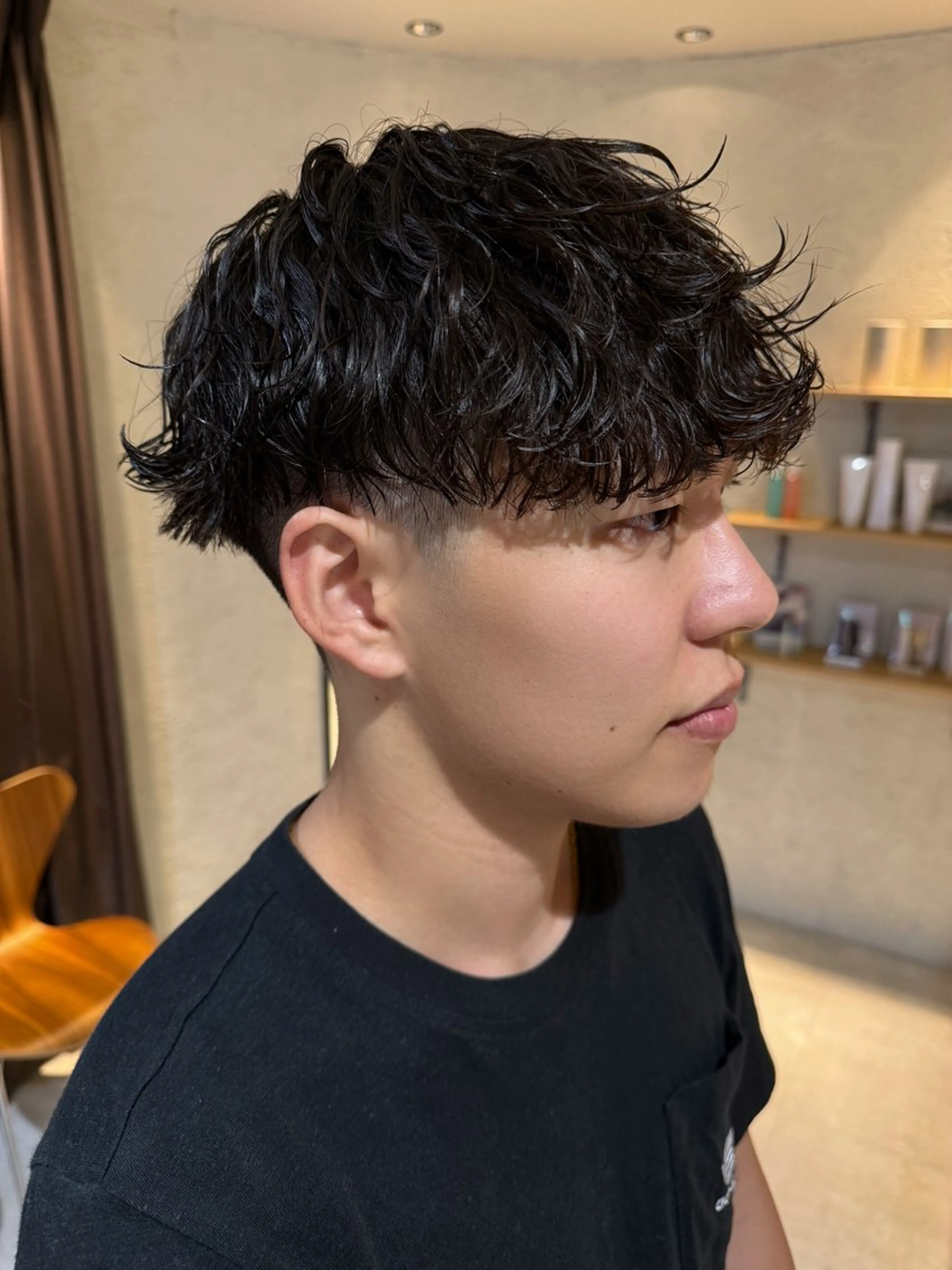 パーマ メンズ メンズパーマ 波巻きパーマ スパイラルパーマ カット パーマ LICO HAIR＆RELAXATION 名駅店所属・メンズ特化美容師/ パーマ/波巻き/陸翔のヘアスタイル