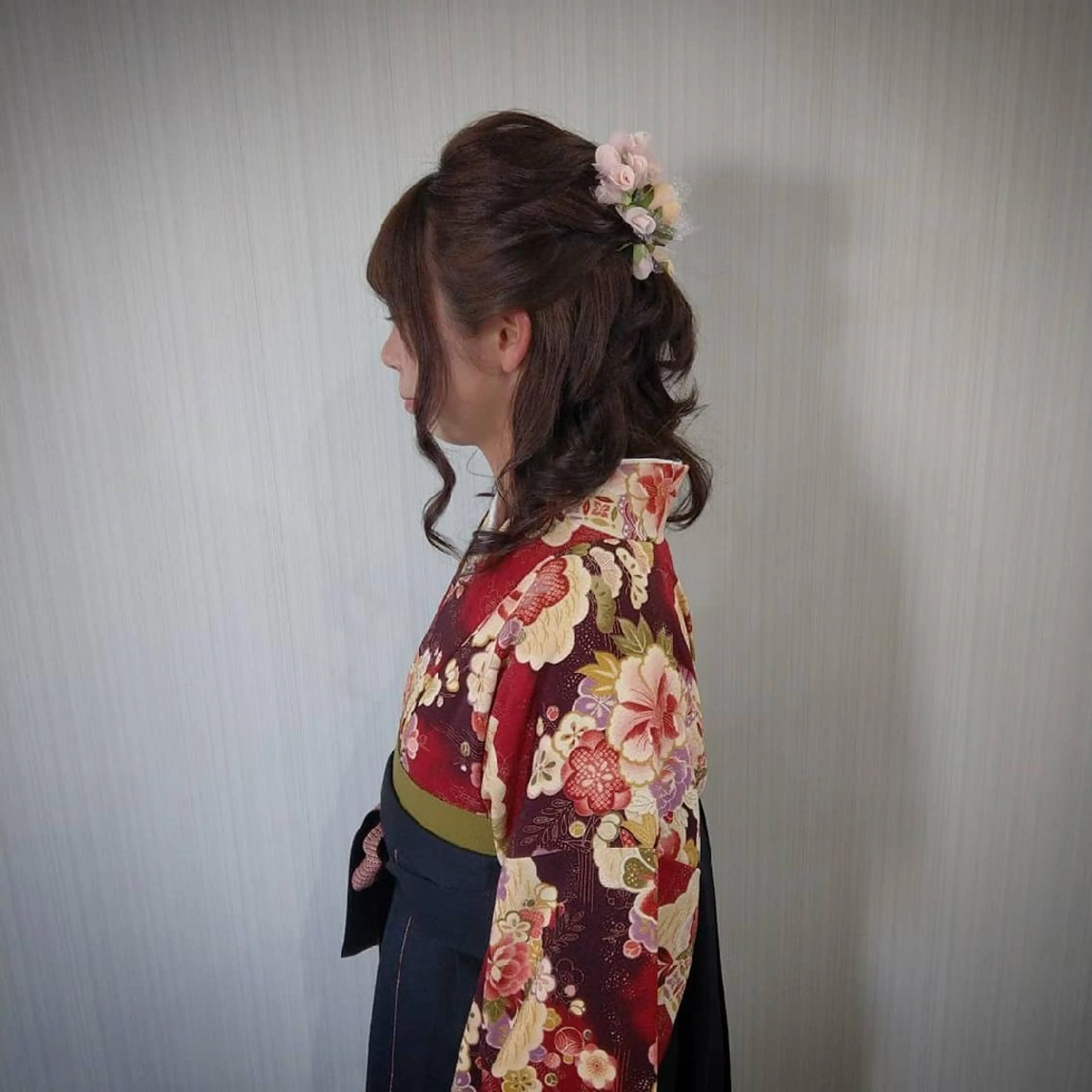 セミロング パーマ ヘアアレンジ ネイル 成人式 卒業式のヘアスタイル 成人式 卒業式 Add9 柳田健登のヘアスタイル