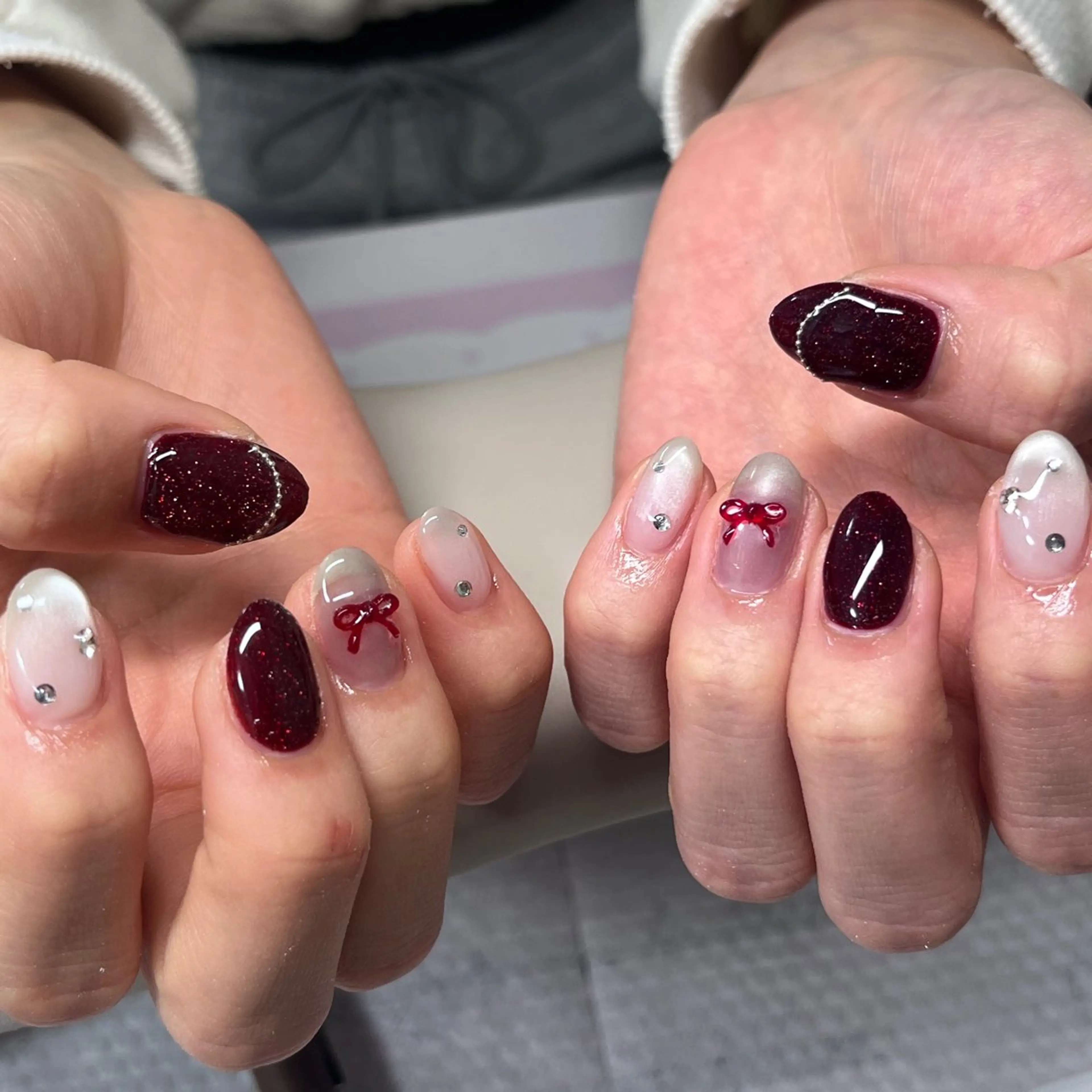 ネイル アートネイル ジェルネイル 韓国ネイル 持ち込み スカルプネイル ハンドネイル はなネイル所属・R_nail xixiのネイルデザイン