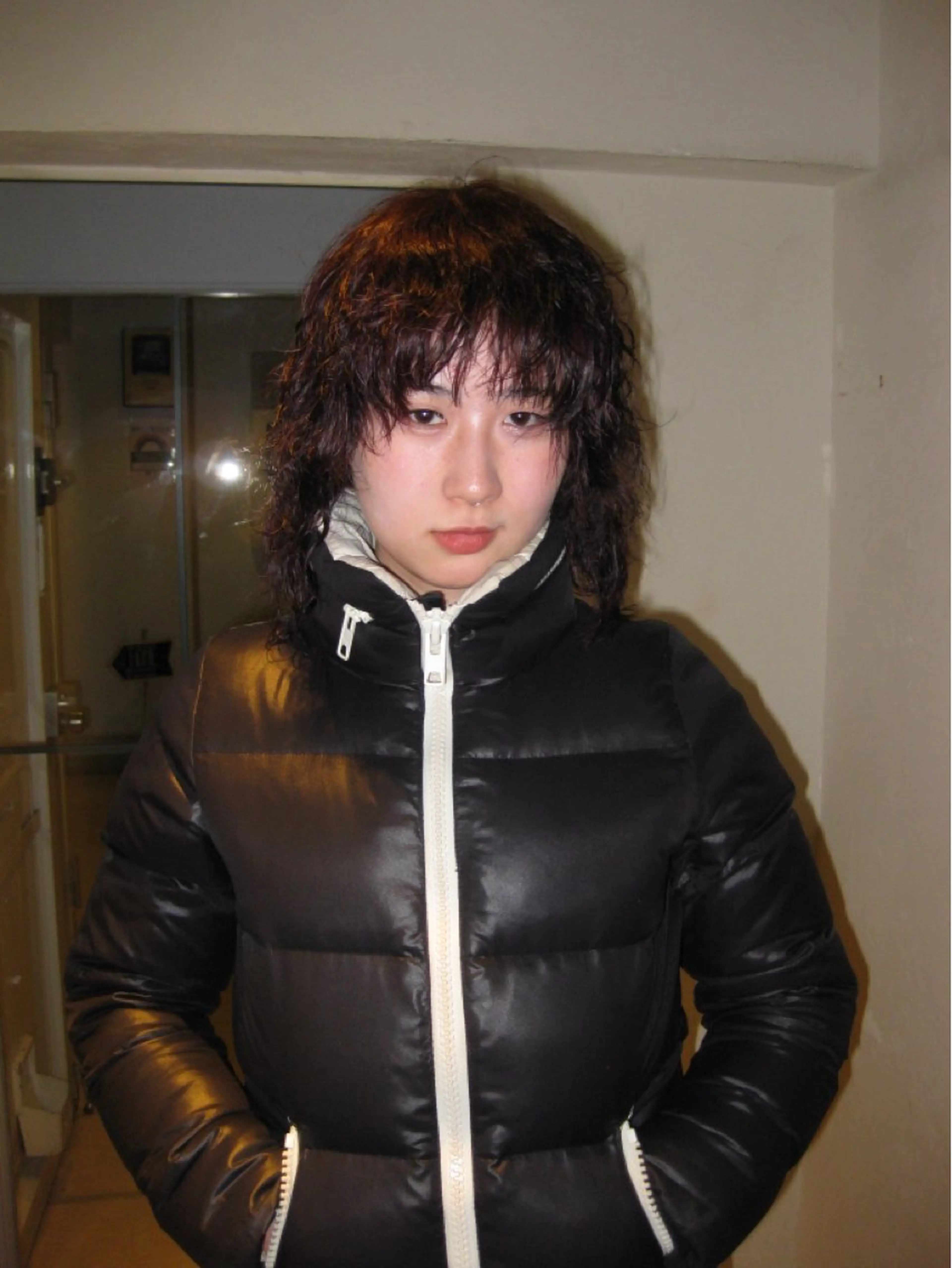 ミディアム カラー パーマ 今井 香奈恵のヘアスタイル