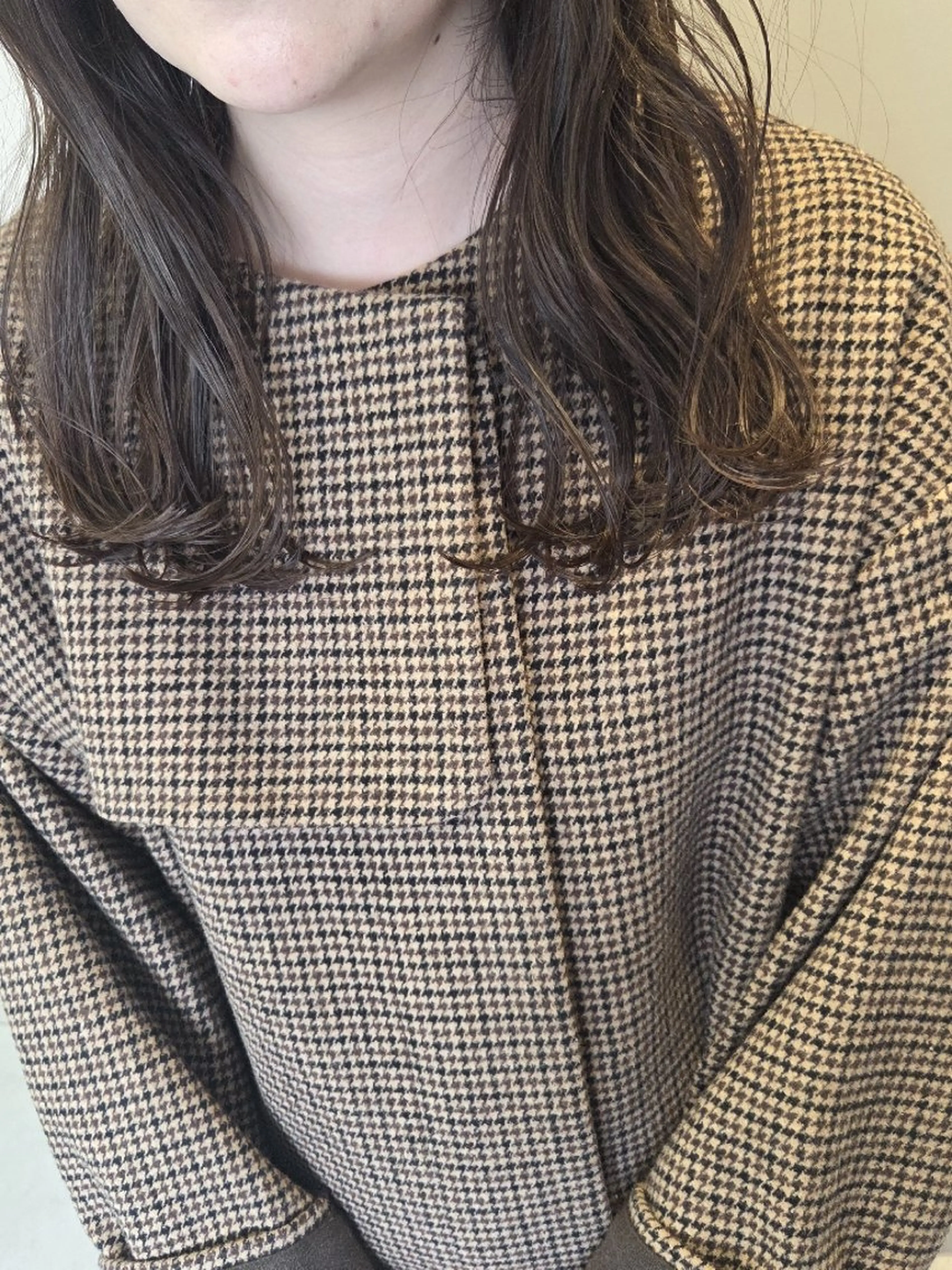 セミロング カラー グレージュ ヘアカラー トリートメント Era Hatsuneのヘアスタイル