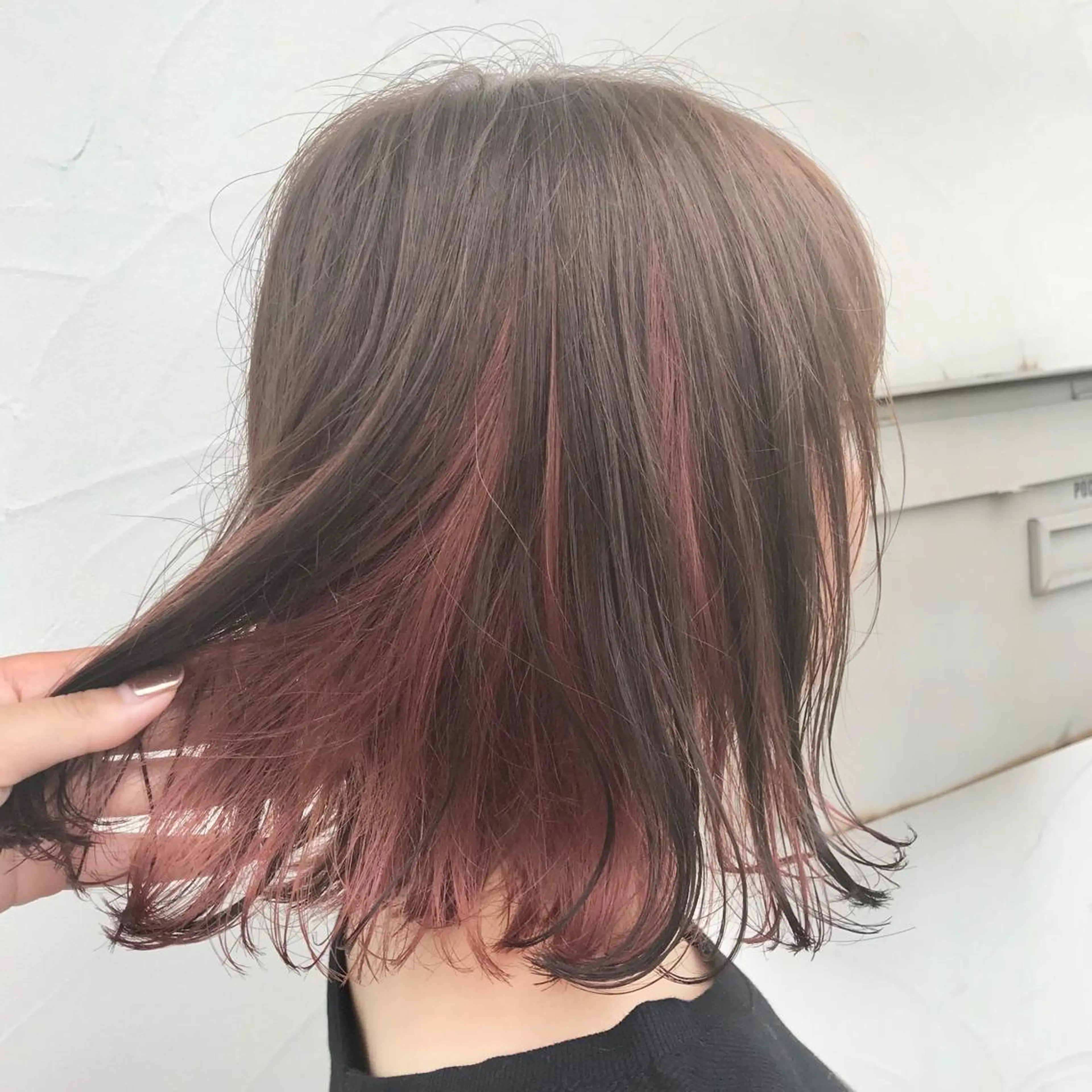 ミディアム カラー インナーカラー ピンクカラー Hair Musee   柱店所属・topstylist 吉住 早織のヘアスタイル