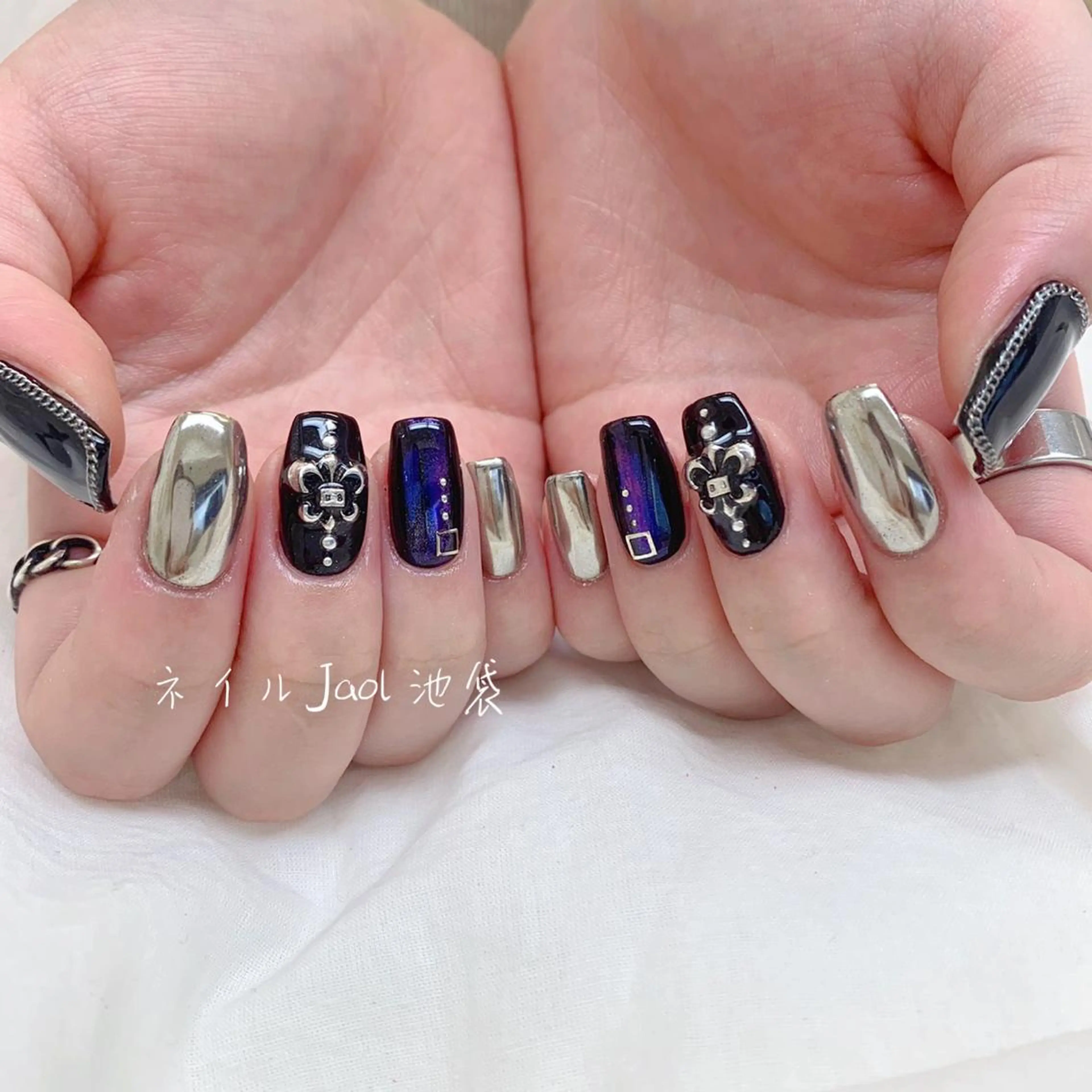 ミディアム ハンドネイル nail jaol池袋店所属・ネイルJaol 池袋のネイルデザイン