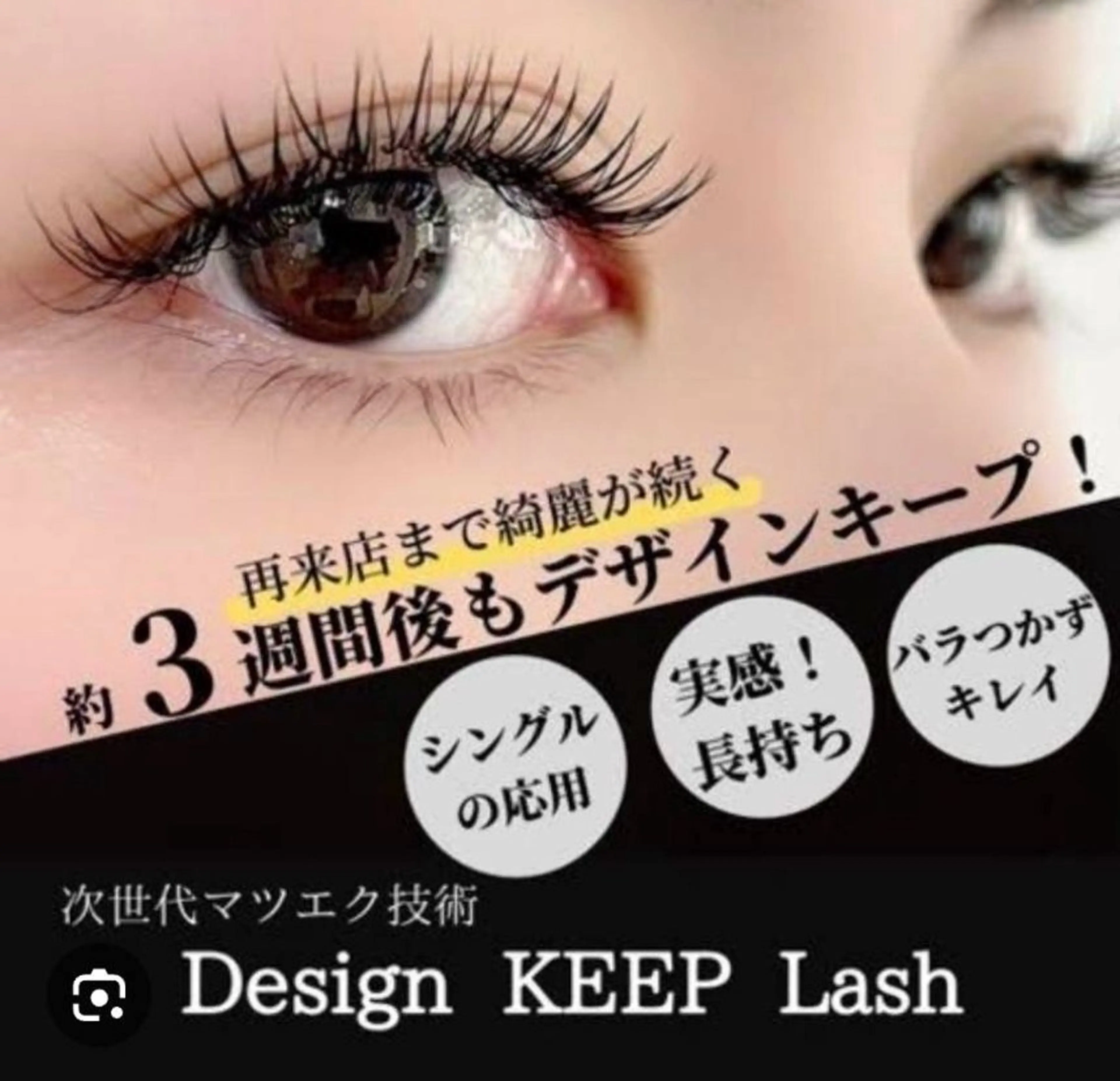 デザインキープラッシュ　ナチュラル　120本​〜​180本　80束　アイシャンプー付きの写真