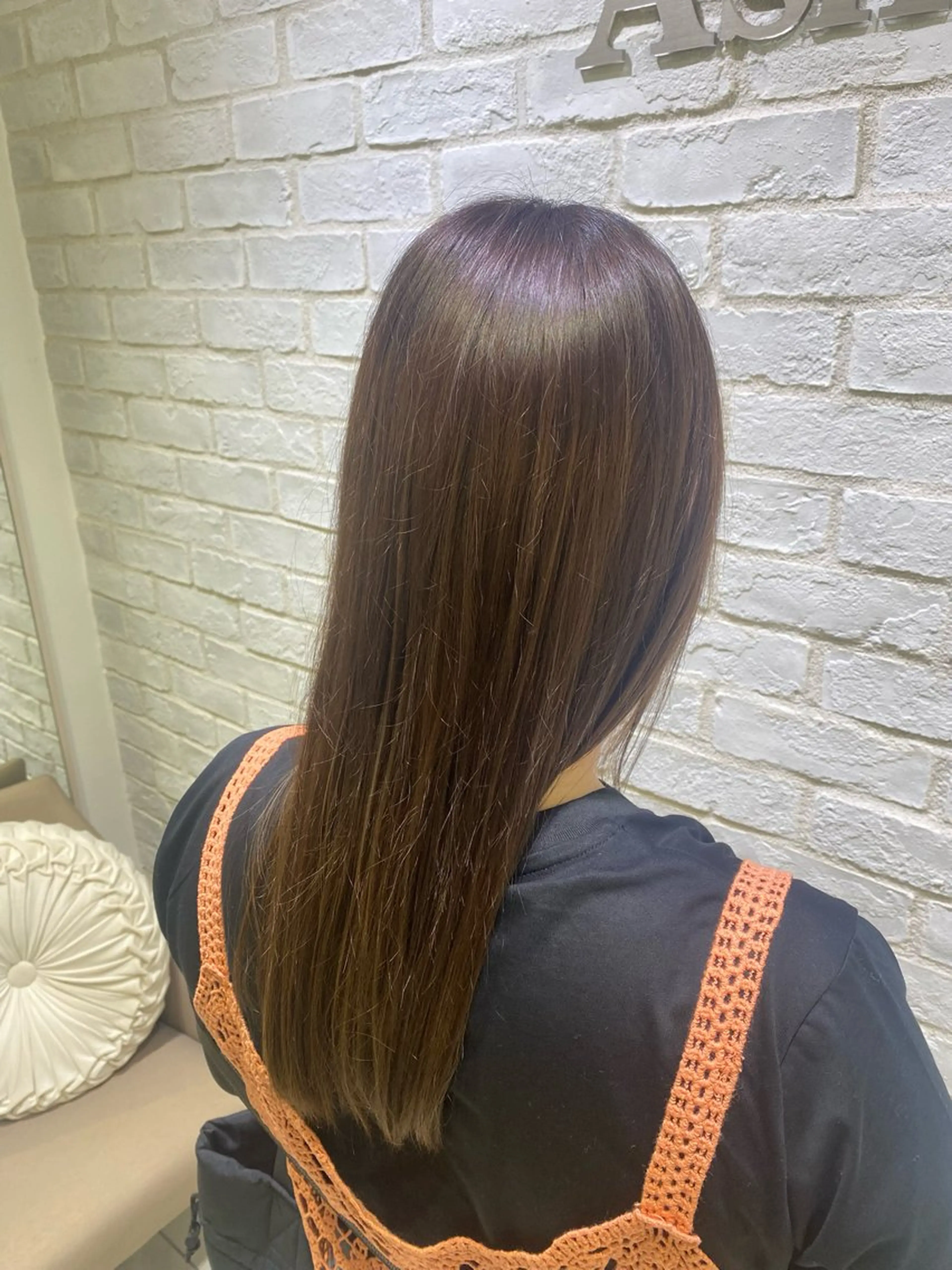 ロング カラー ヘアカラー 渡邊楓果／髪質改善 ／カラーのヘアスタイル