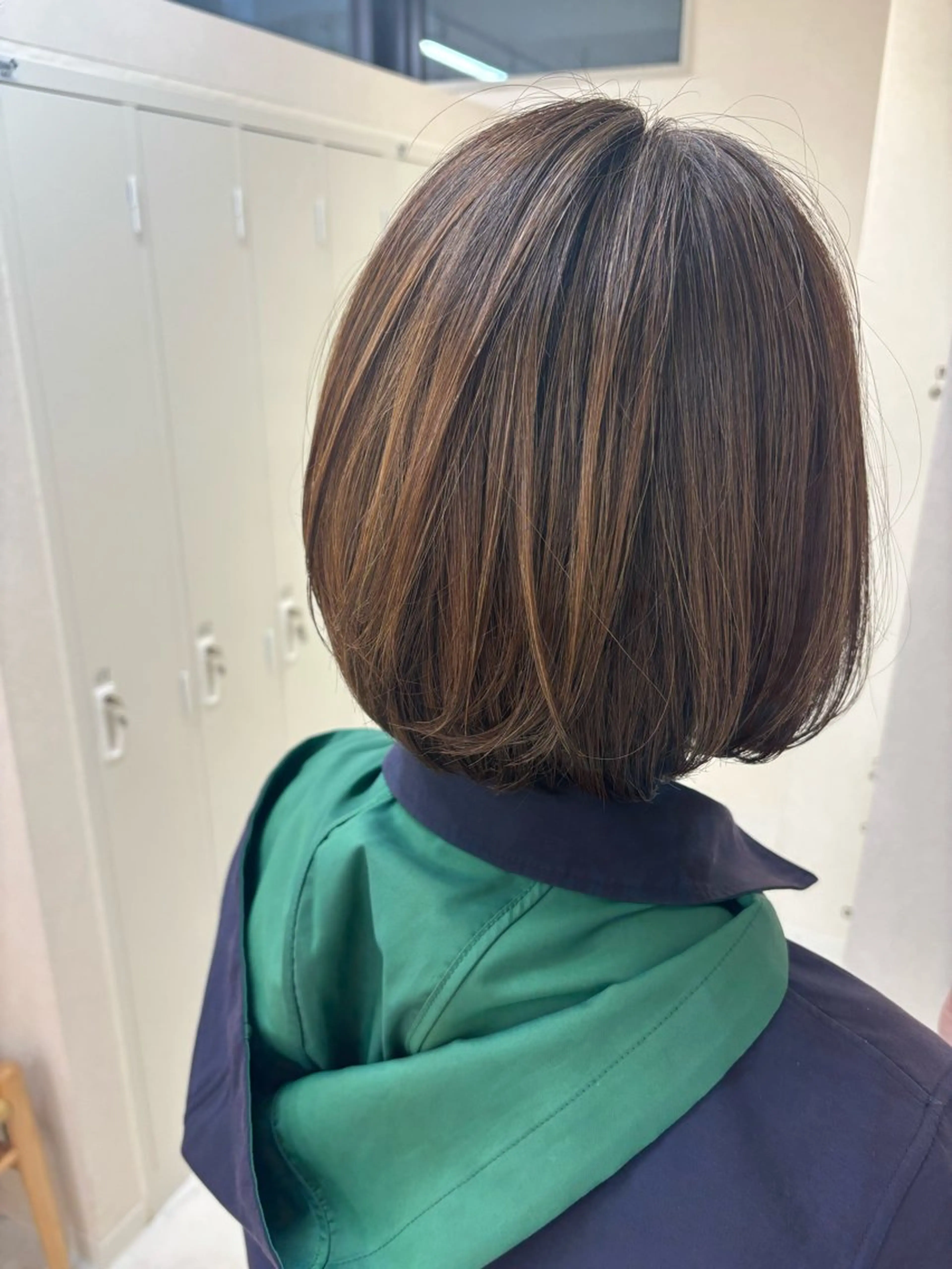 ミディアム ボブ ボブ/顔周りレイヤー asuka🫧のヘアスタイル