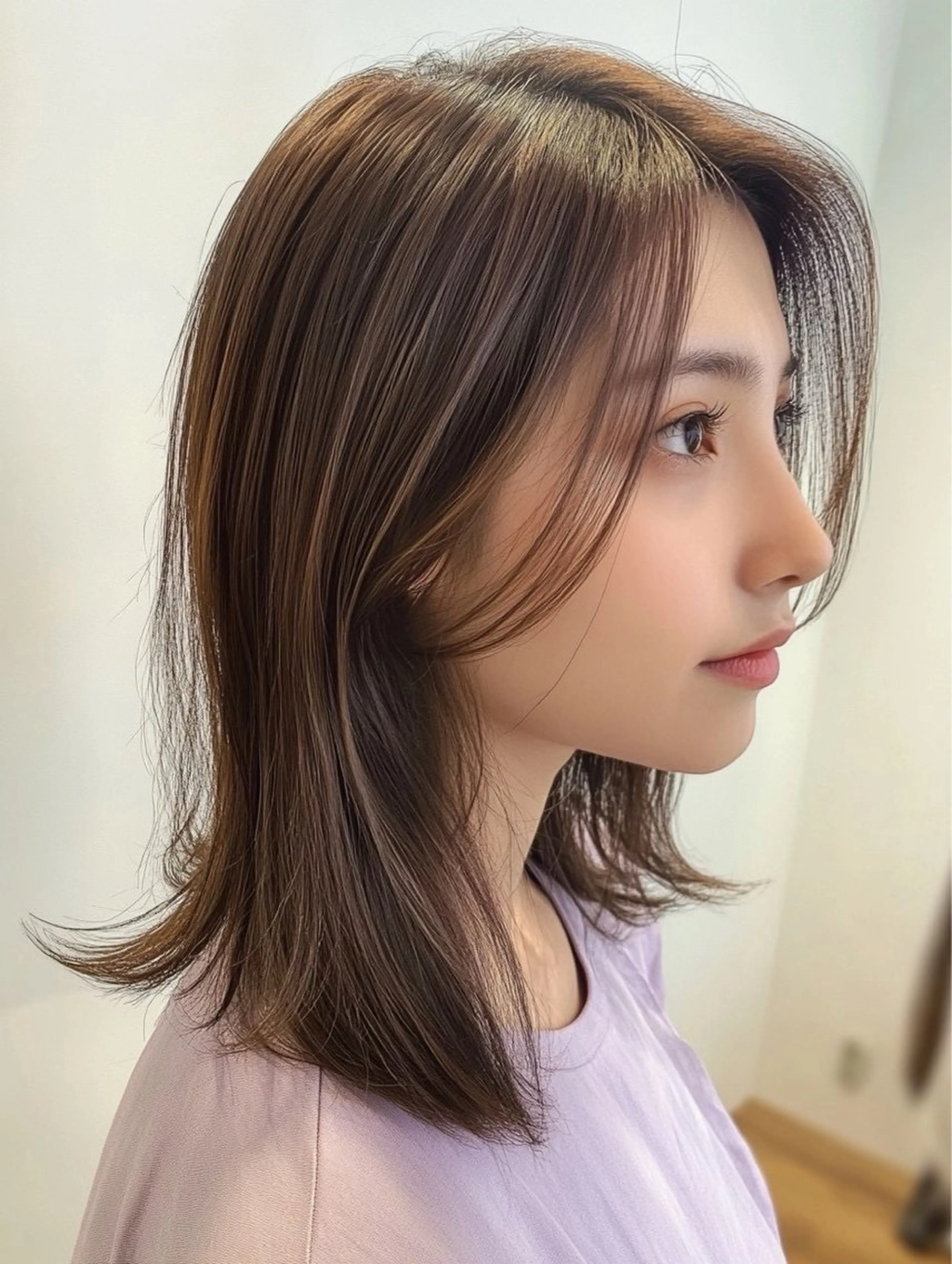 ミディアム ヘアカラー 艶髪デザイナー ユウタ｜髪質改善特化のヘアスタイル