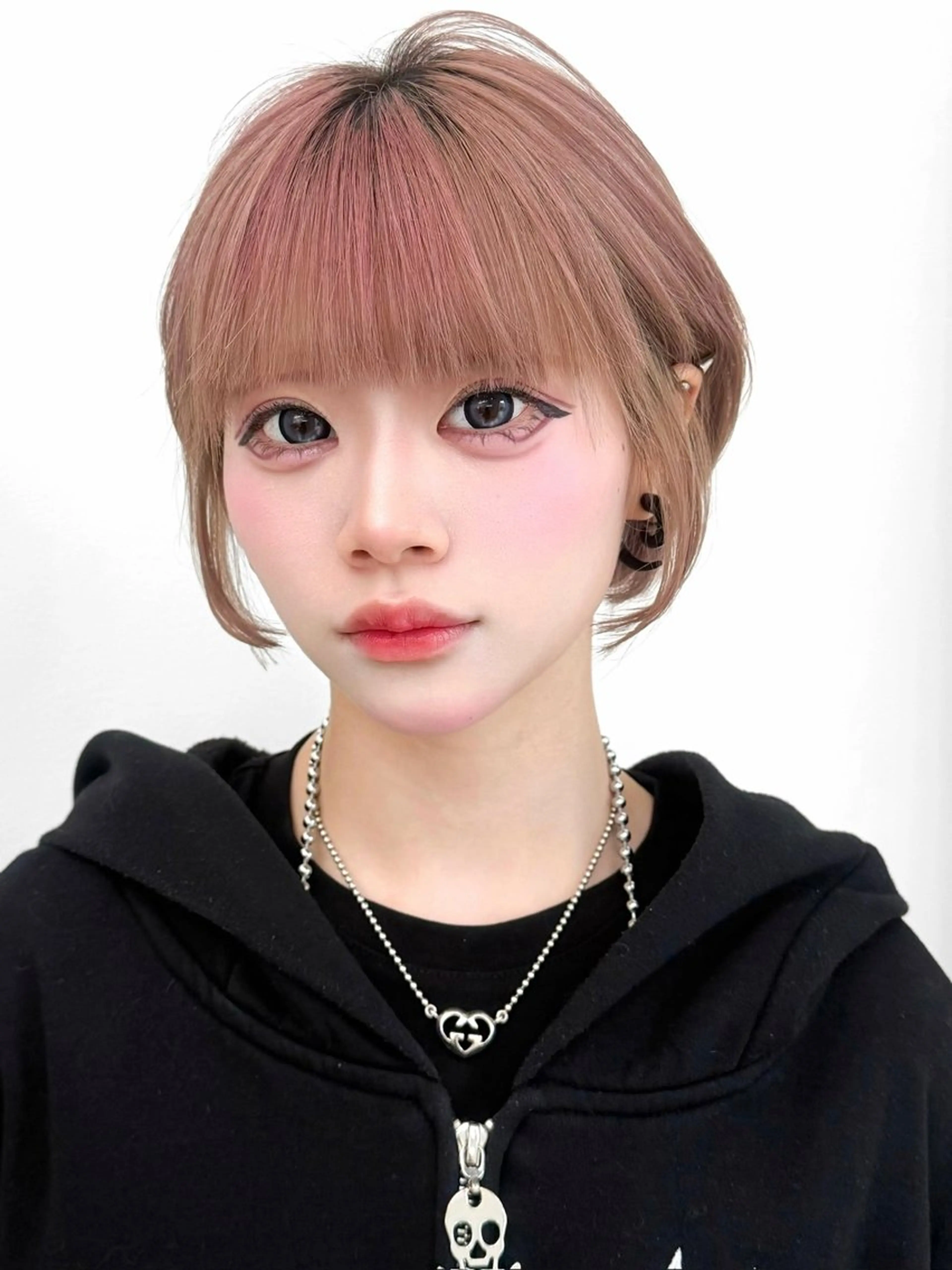 ショート カラー ヘアアレンジ ‎🤍盛れるボブ/ 縮毛矯正🪽‪ひかりのヘアスタイル