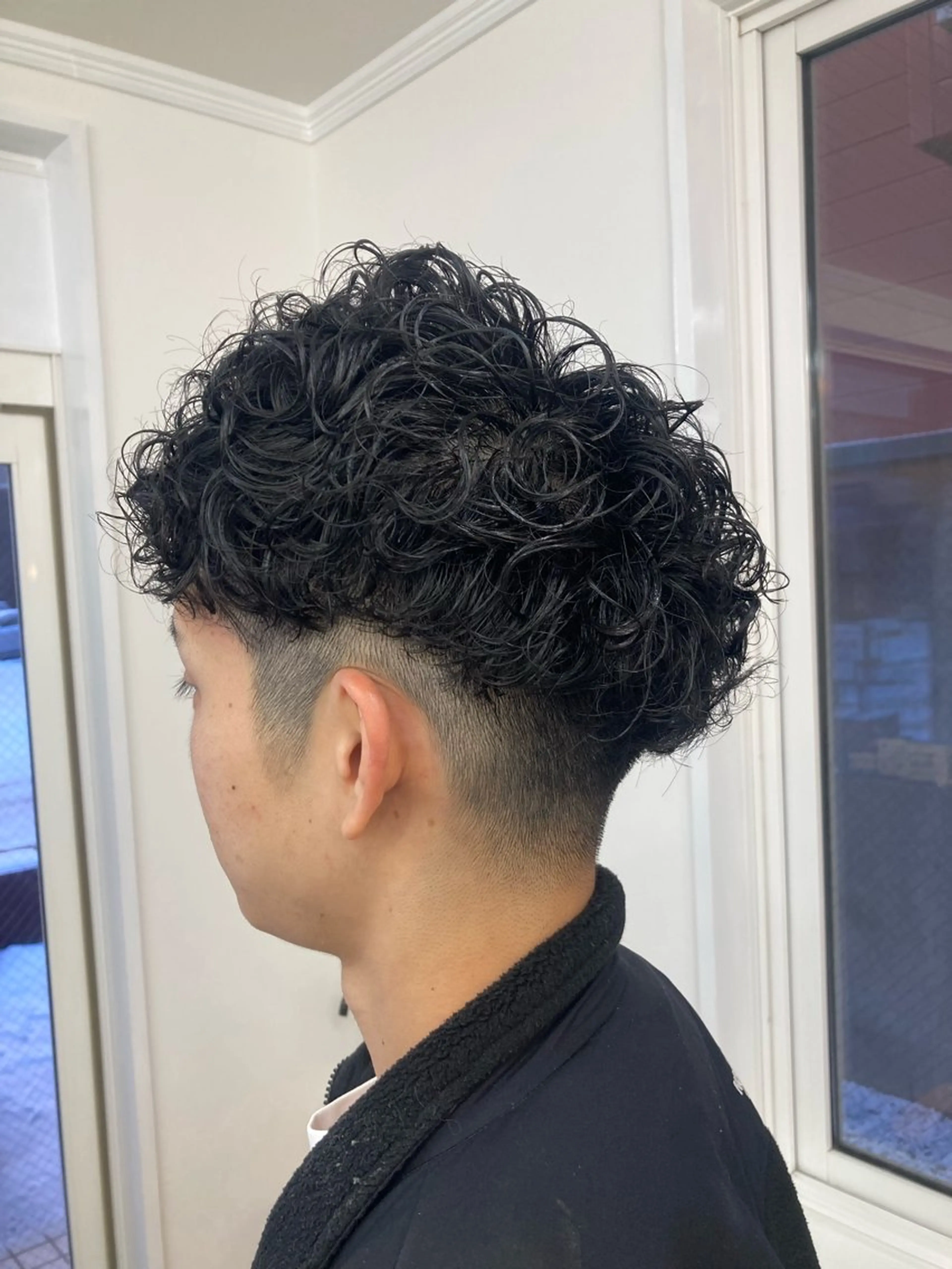 パーマ メンズ 深堀 勇弥のヘアスタイル