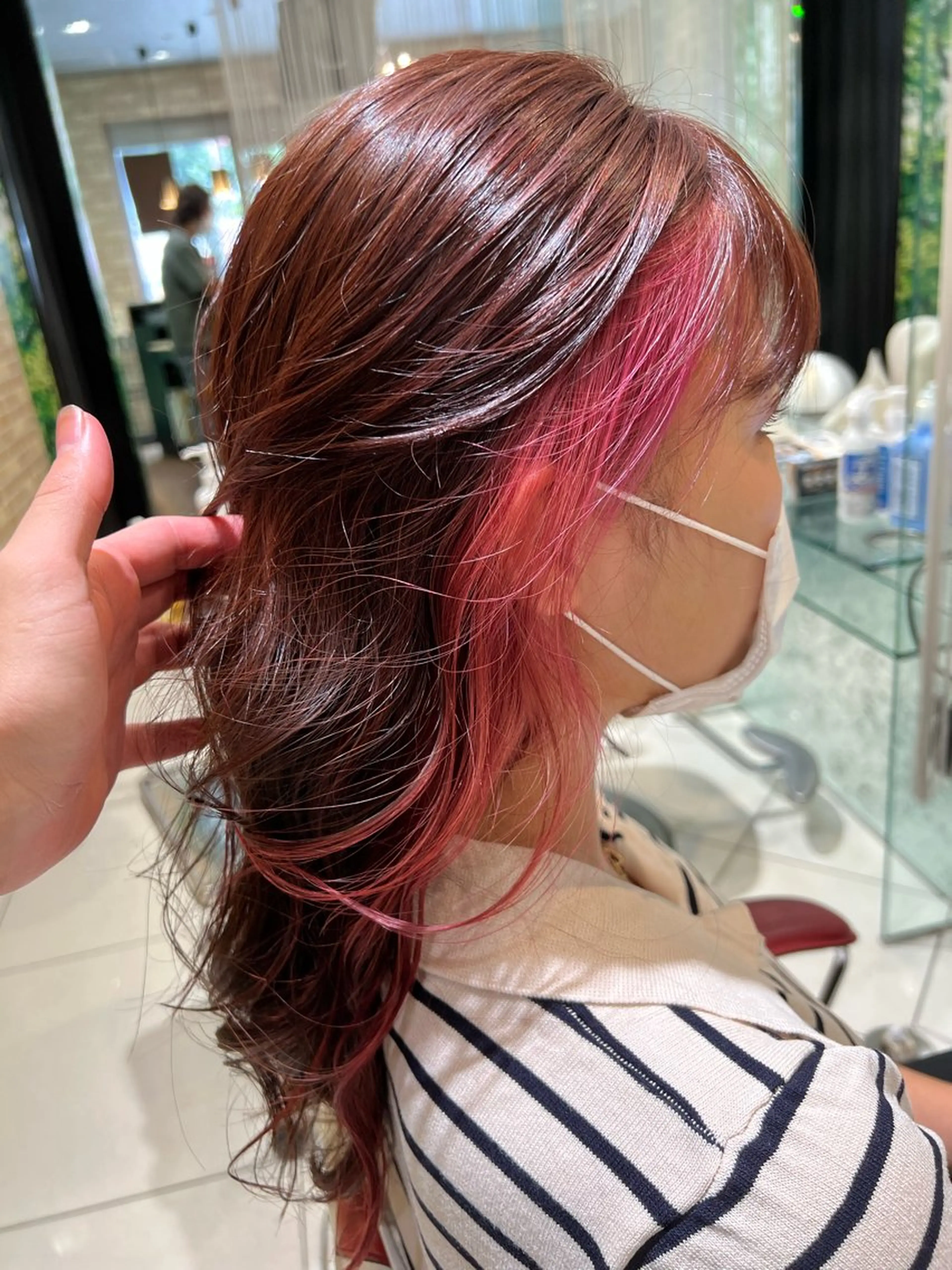 ロング カラー ボブ/ハイトーン髪質 改善/越谷✨クラモチのヘアスタイル