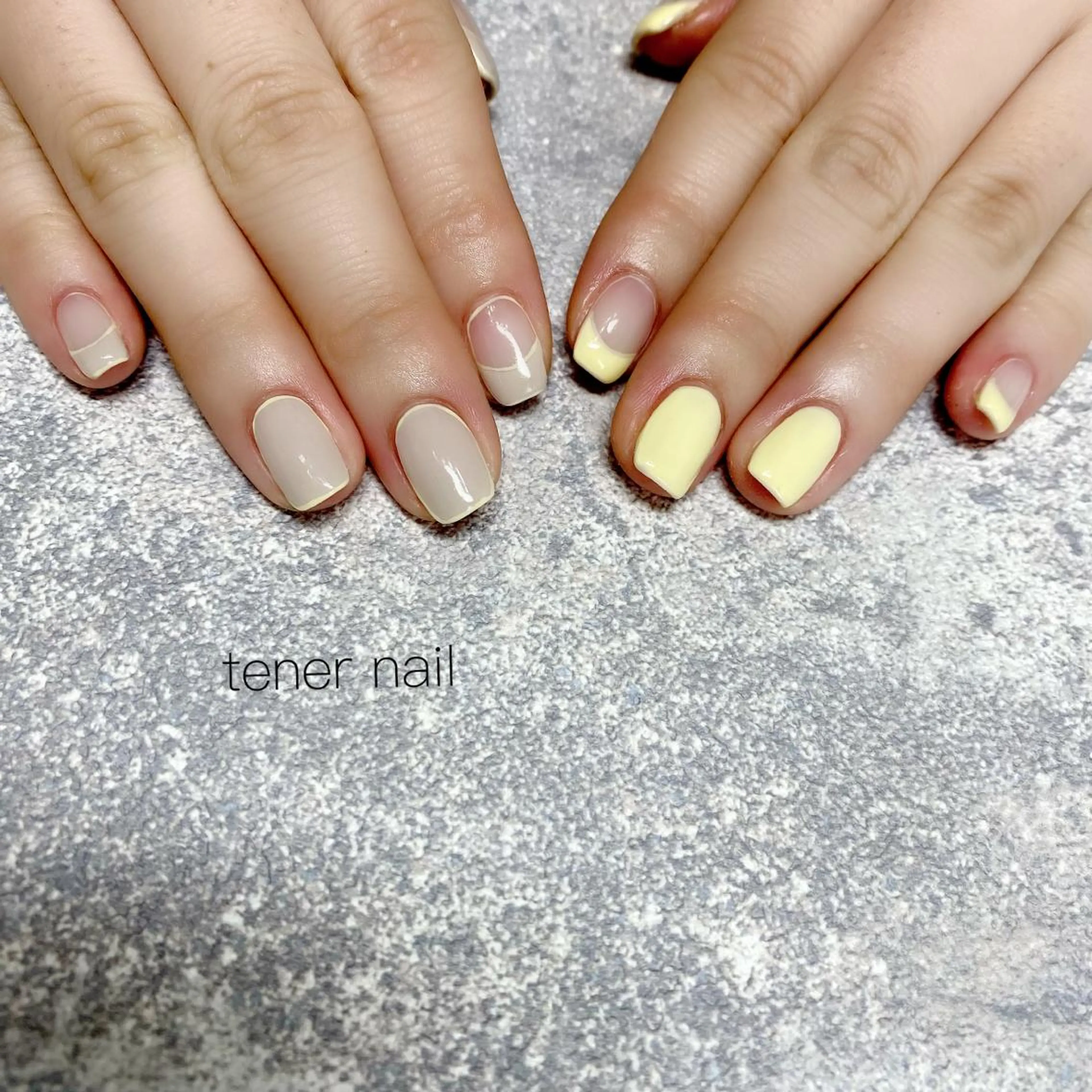 ネイル パステルネイル 黄色 tener  nail  テネルネイル所属・テネルネイル tener nailのネイルデザイン