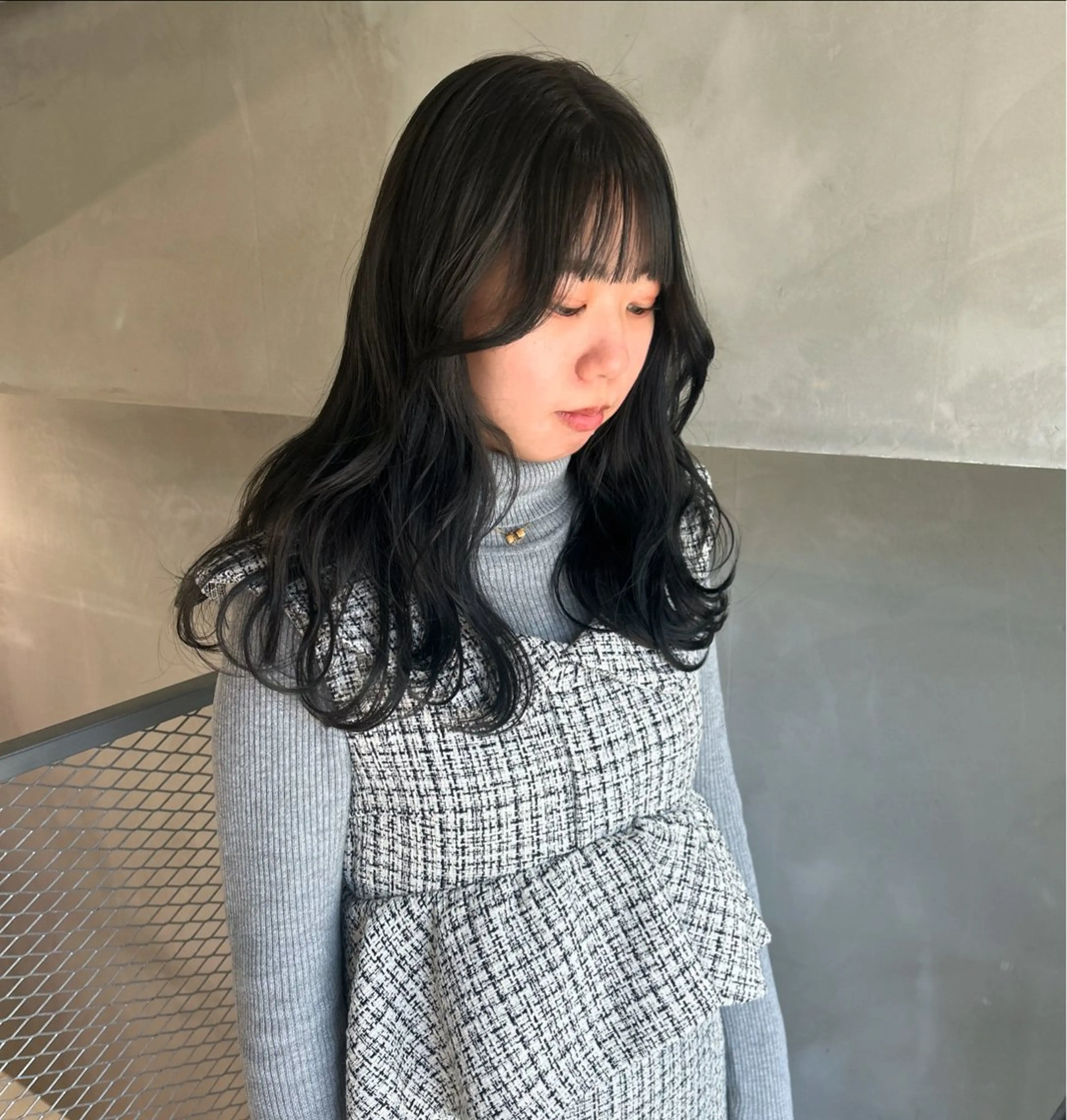 セミロング カラー グレージュ カット ヘアカラー トリートメント 透明感カラー🫧 nanohaのヘアスタイル