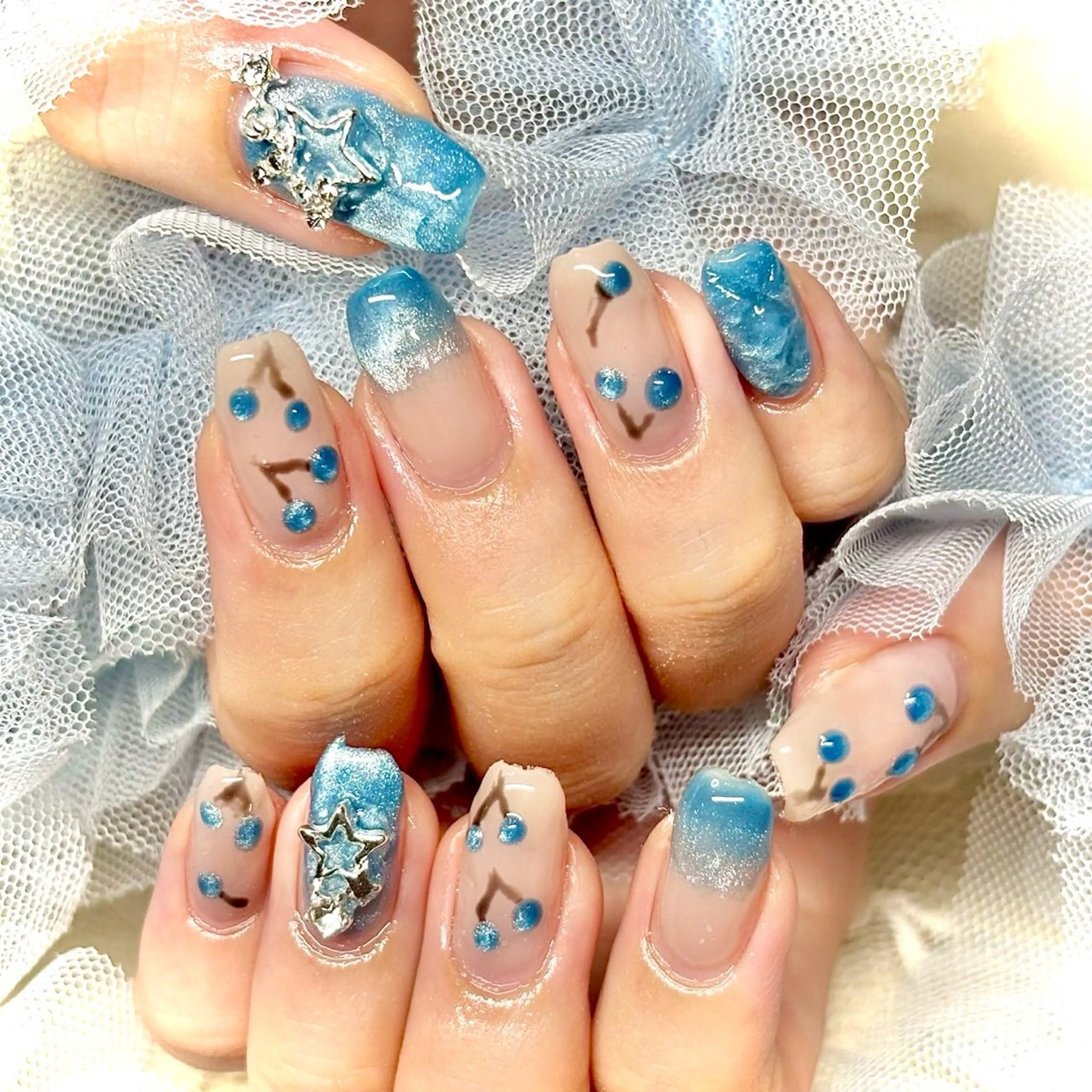 ネイル 韓国ネイル 夏ネイル ワンホンネイル miminon 自宅ネイルサロンのネイルデザイン