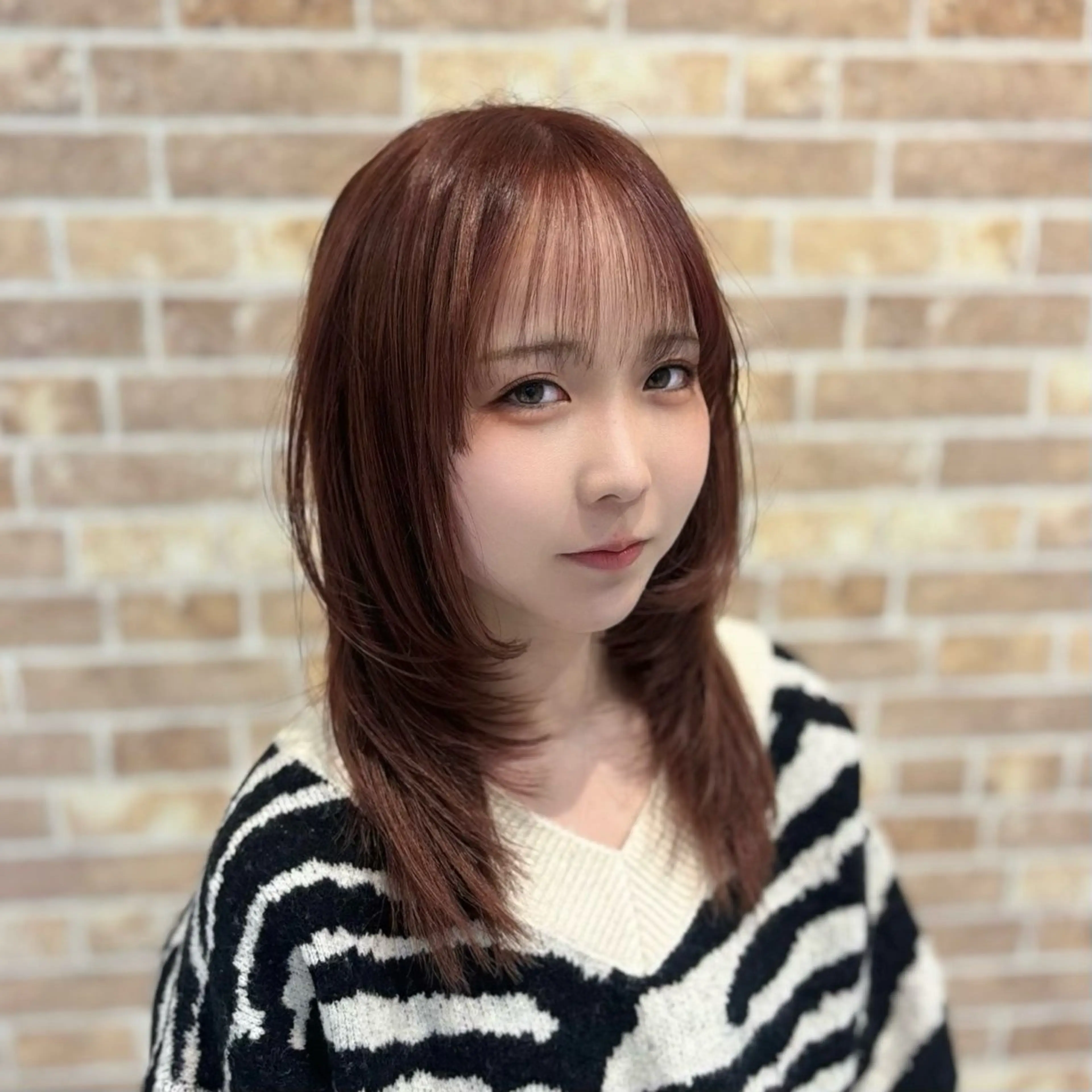 ミディアム カット トリートメント ヘッドスパ EARTH 中水   怜奈のヘアスタイル