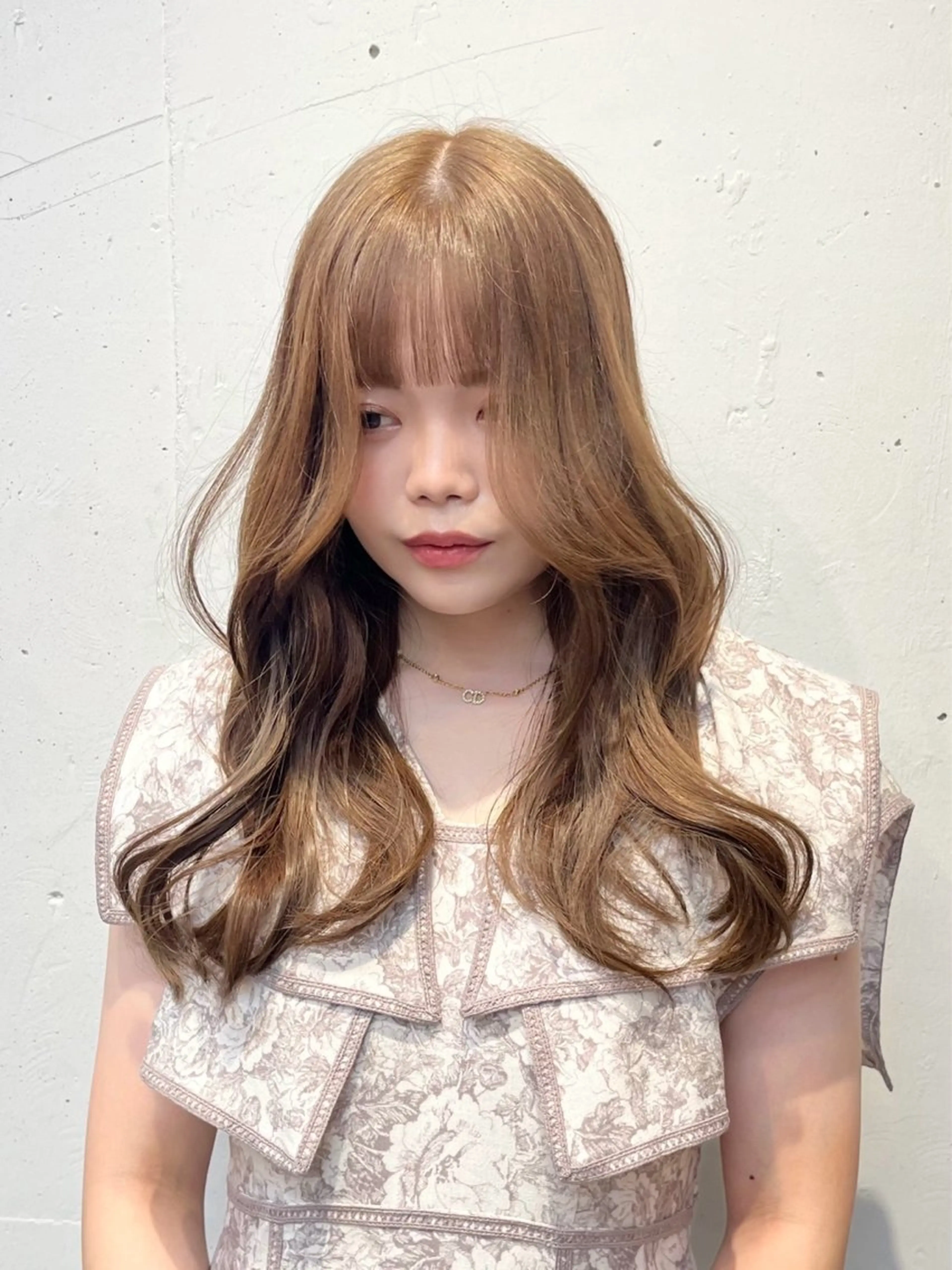 ロング カラー ブリーチ ダブルカラー ブリーチなしカラー 🎀taro ブリーチなしカラーのヘアスタイル