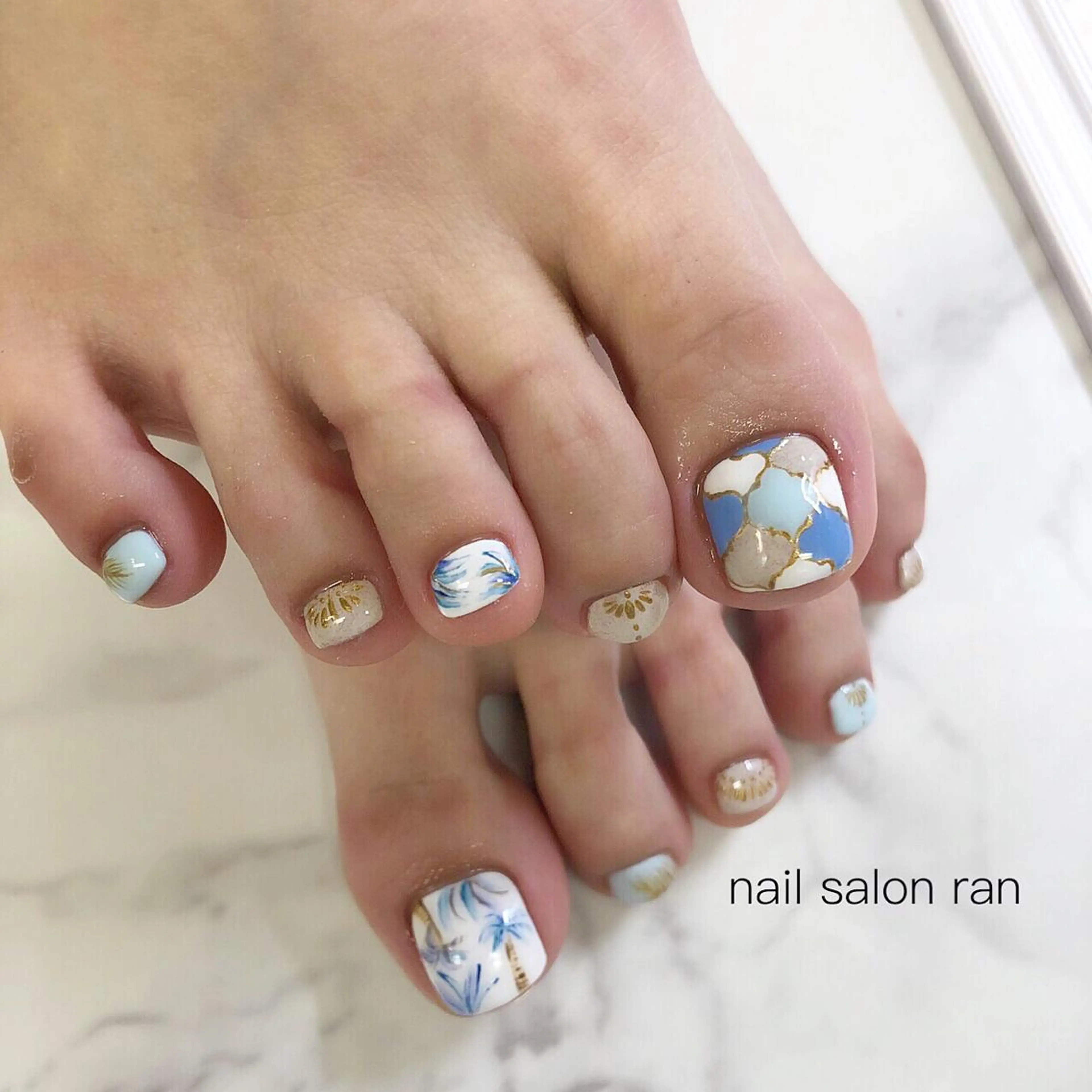 ネイル フットネイル nailsalon ranのネイルデザイン