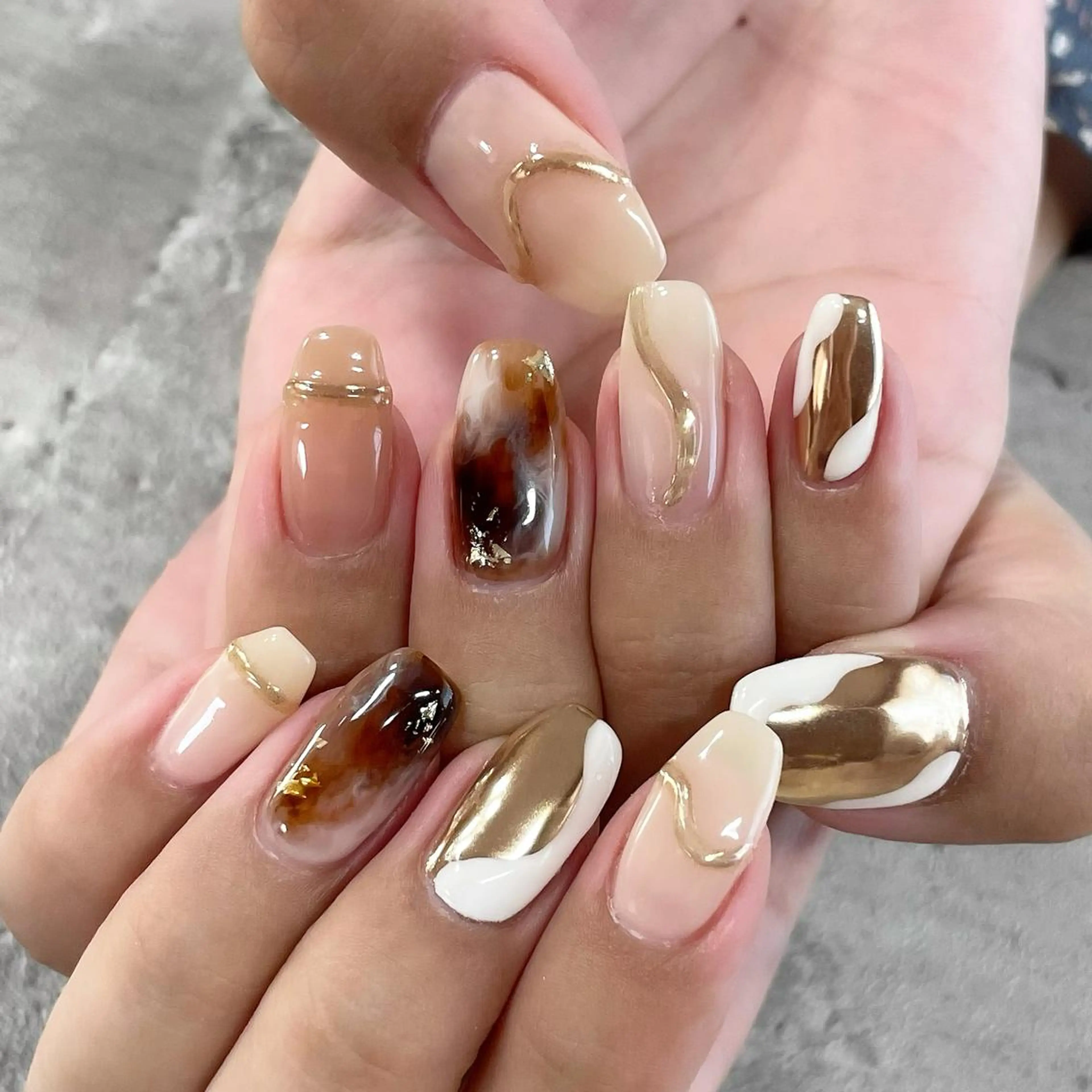 ネイル ジェルネイル 東 千夏のネイルデザイン