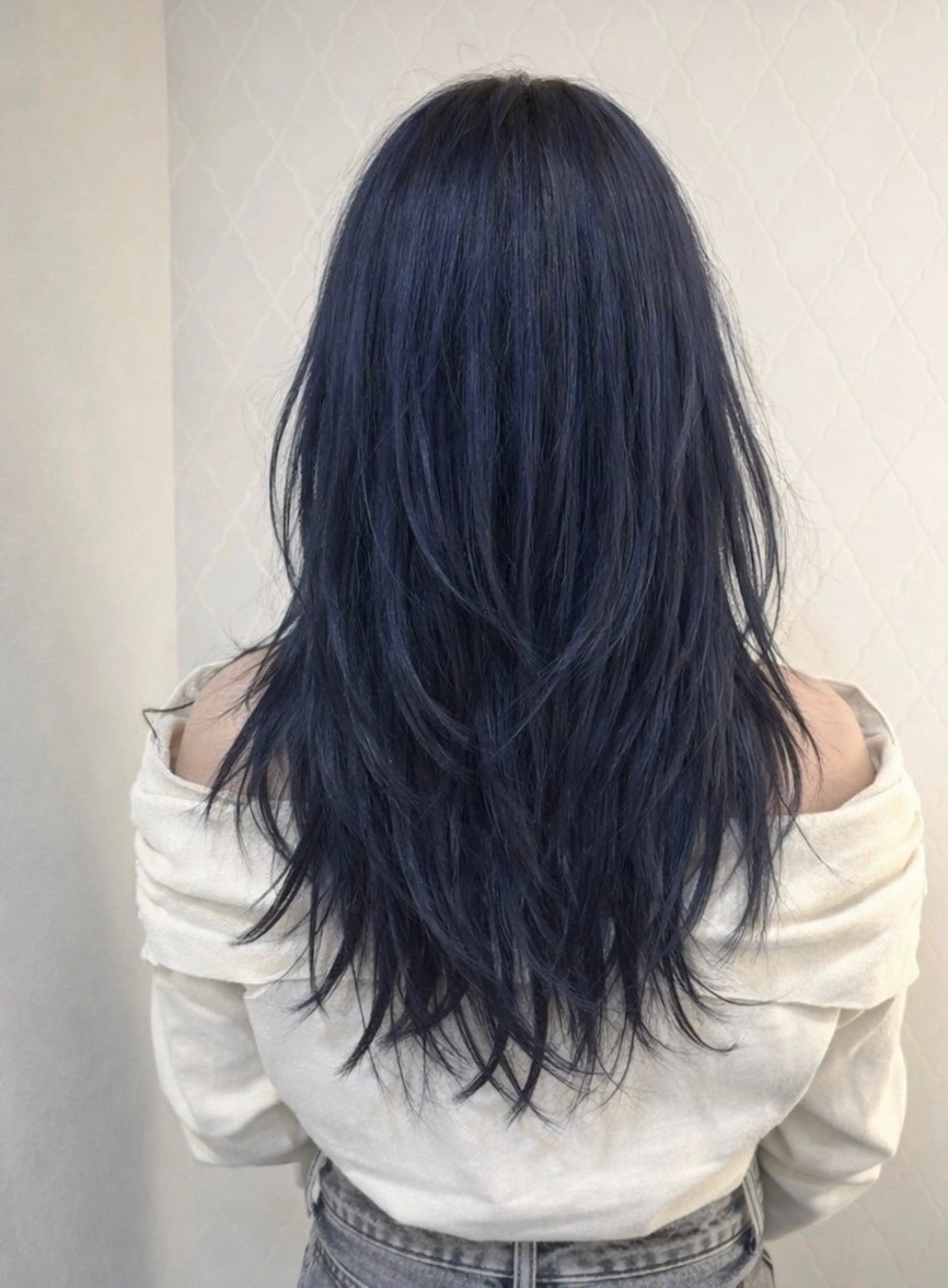 ロング カラー レイヤーカット カット 野田阪神/レイヤー/ ハイライト/yuuのヘアスタイル