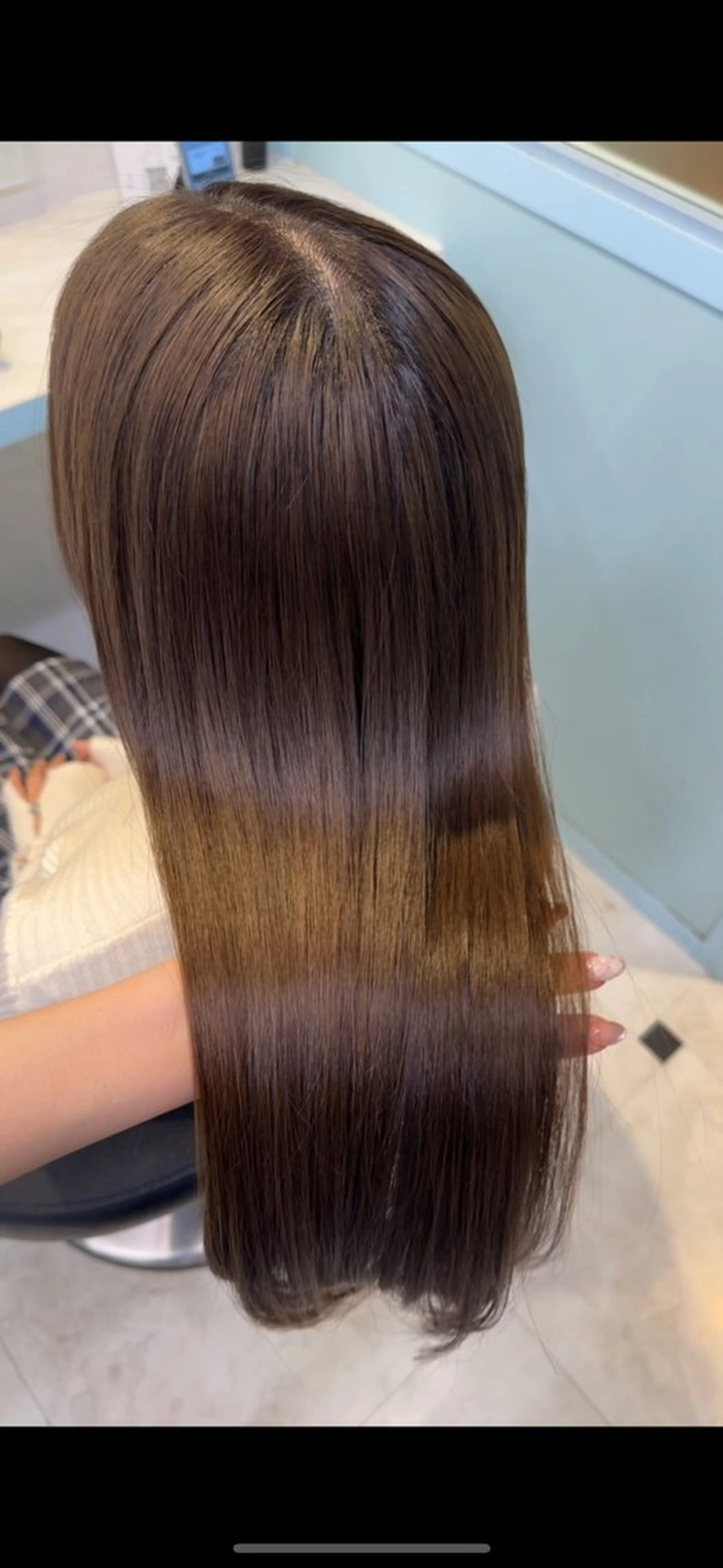 ロング カラー 透明感カラー ヘアカラー トリートメント ♥️暖色カラ ー♥️由夏のヘアスタイル