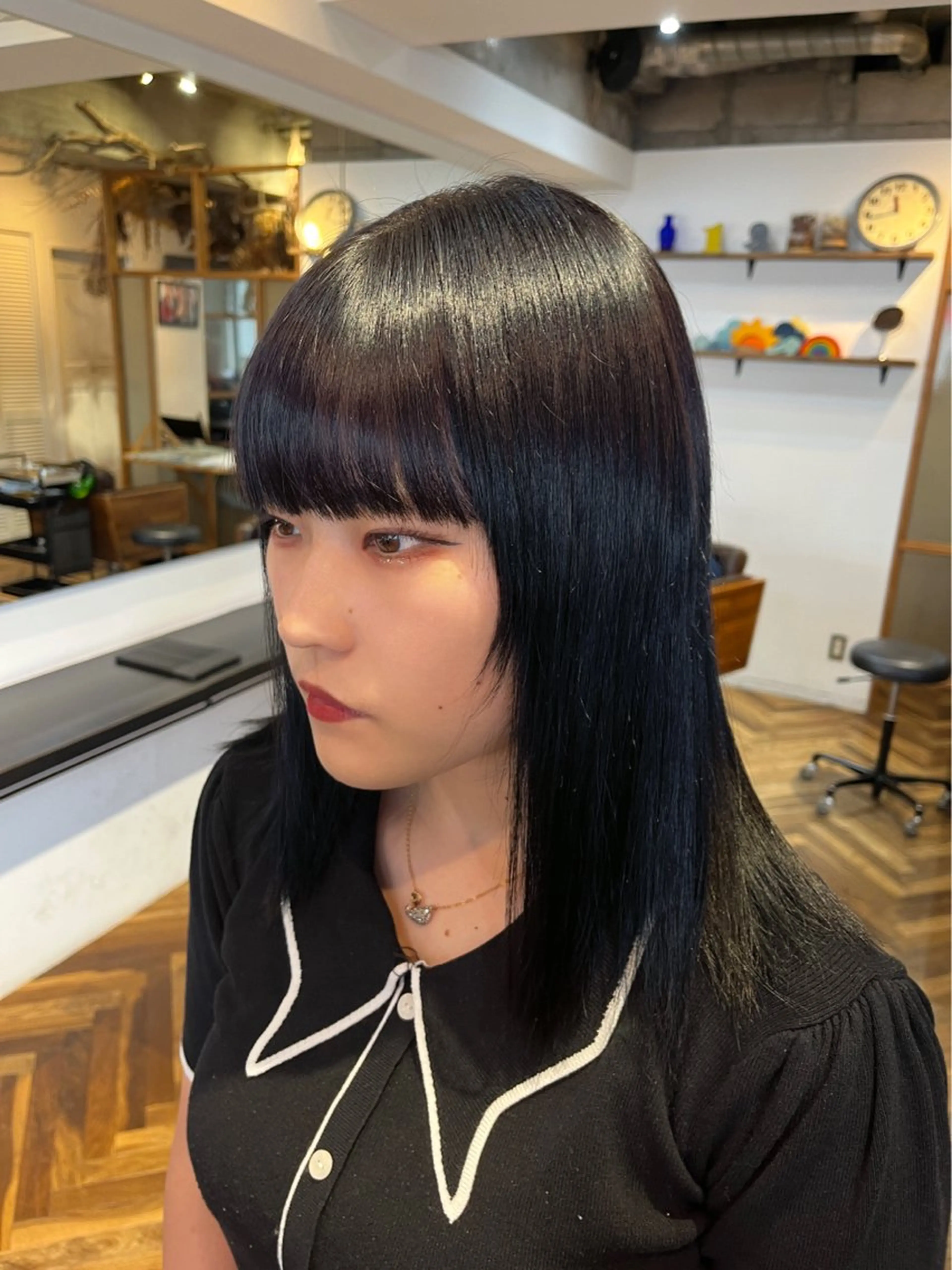 ミディアム カラー 透明感カラー HOMIE TOKYO所属・sora / 渋谷 / ハイトーンのヘアスタイル