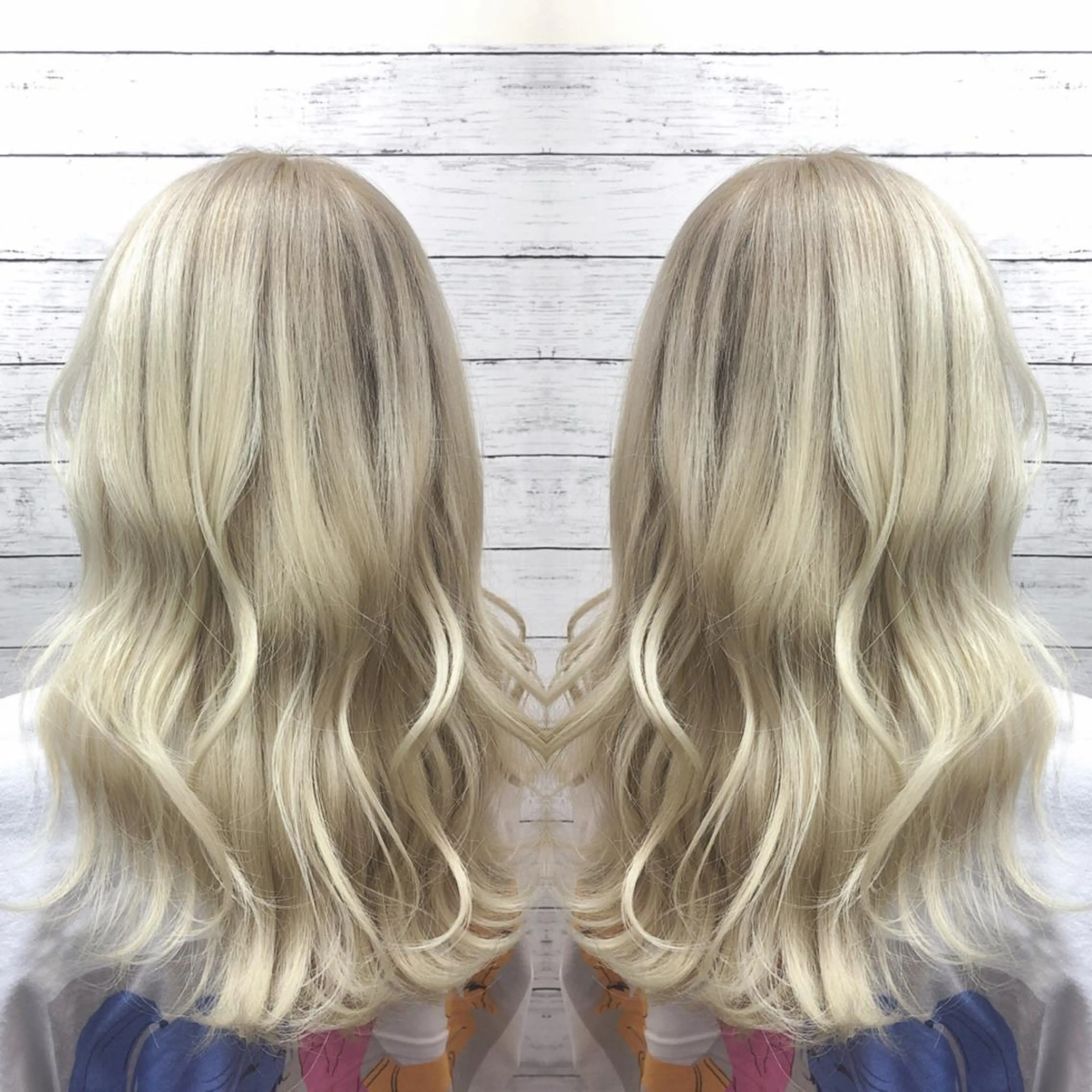 セミロング カラー ブリーチ ケアブリーチ ヘアカラー ヘアセット 韓国ヘア🤍髪質改善 🇰🇷AKANEのヘアスタイル