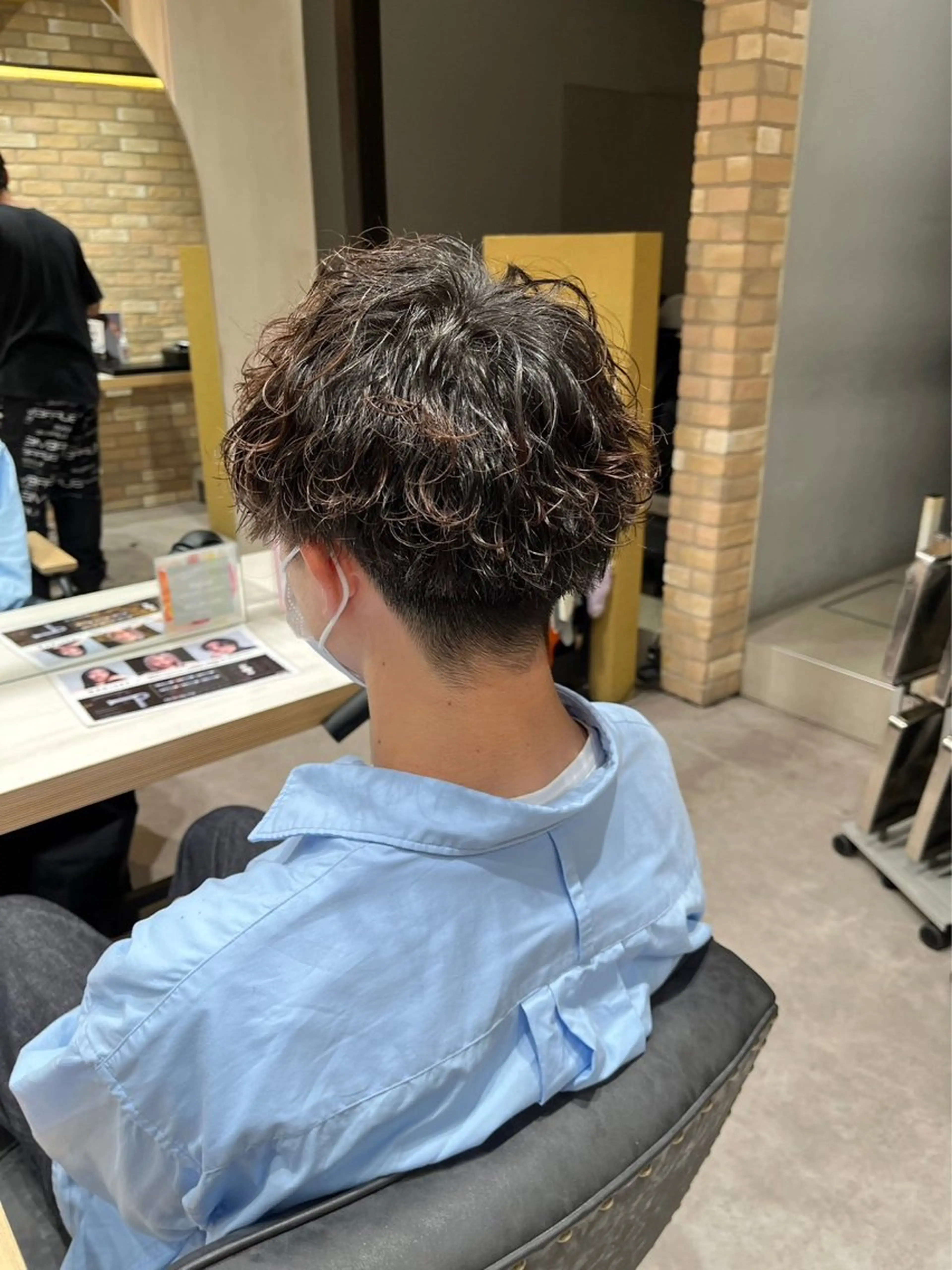 メンズ シャドウパーマ/ 波巻きパーマ/三鷹のヘアスタイル