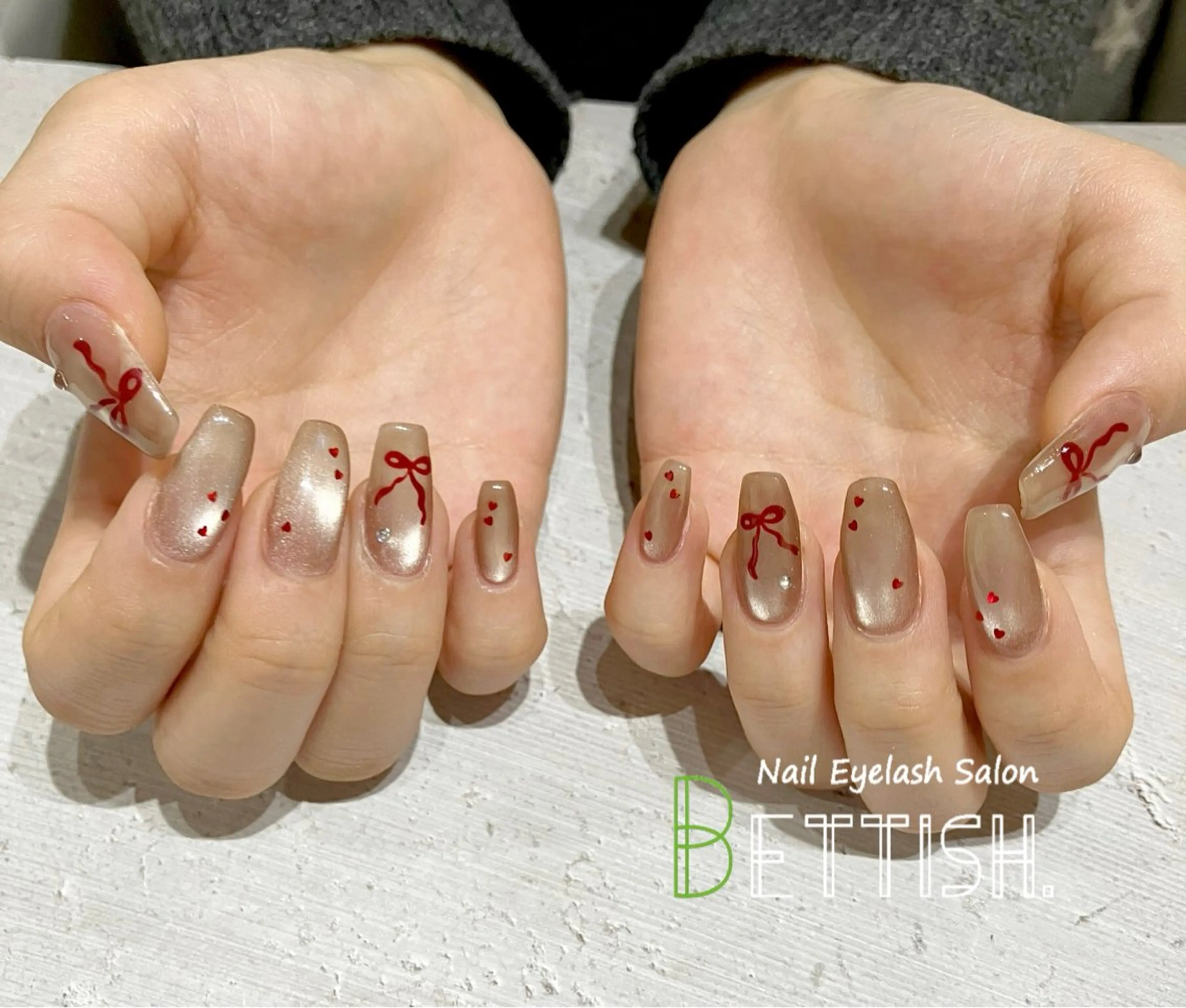 ネイル バレンタイン ハンドネイル BETTISH. KUMIKO☺︎︎のネイルデザイン