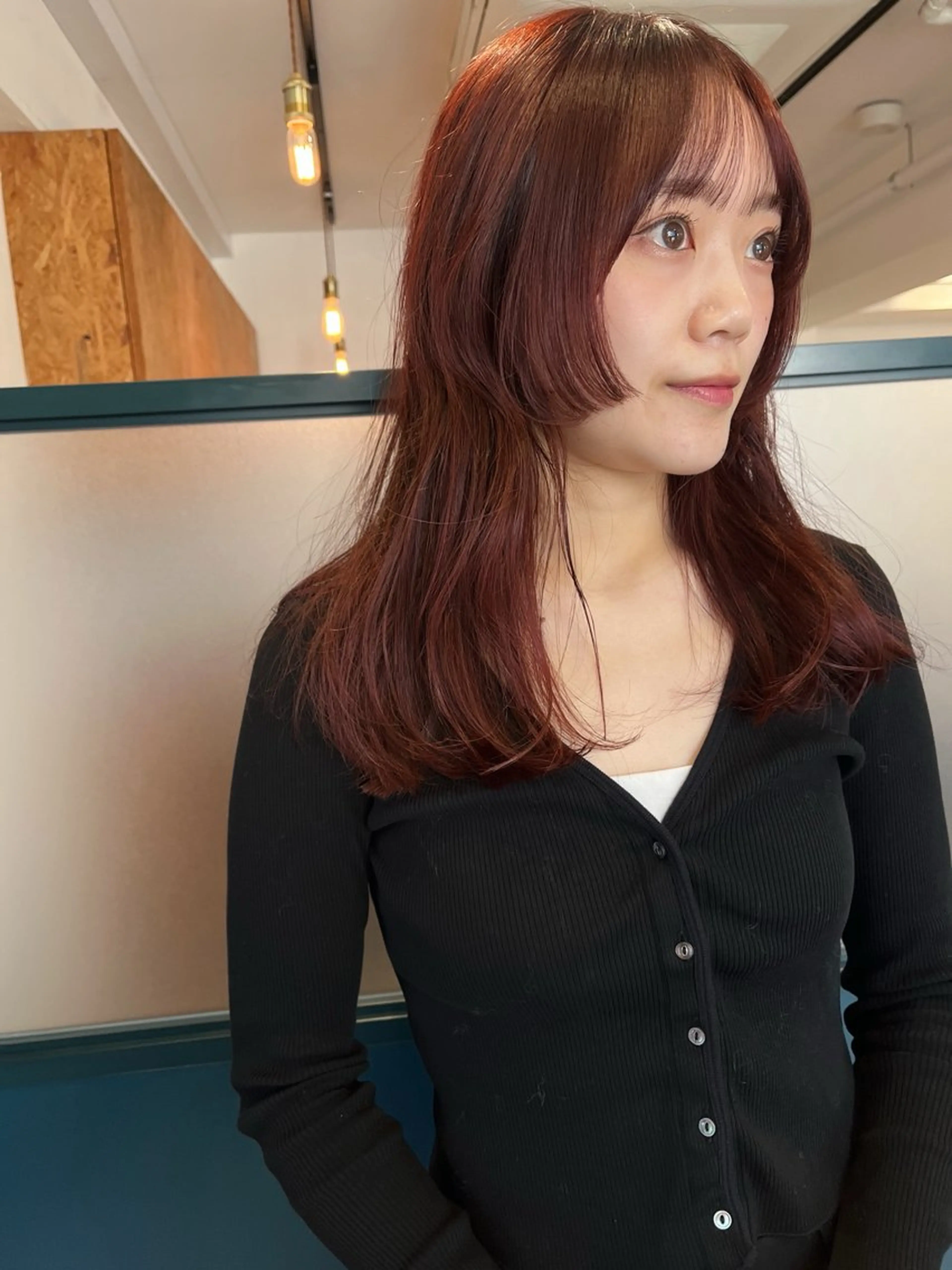 セミロング カラー 暖色/パーマ 🌼クニトウメイのヘアスタイル