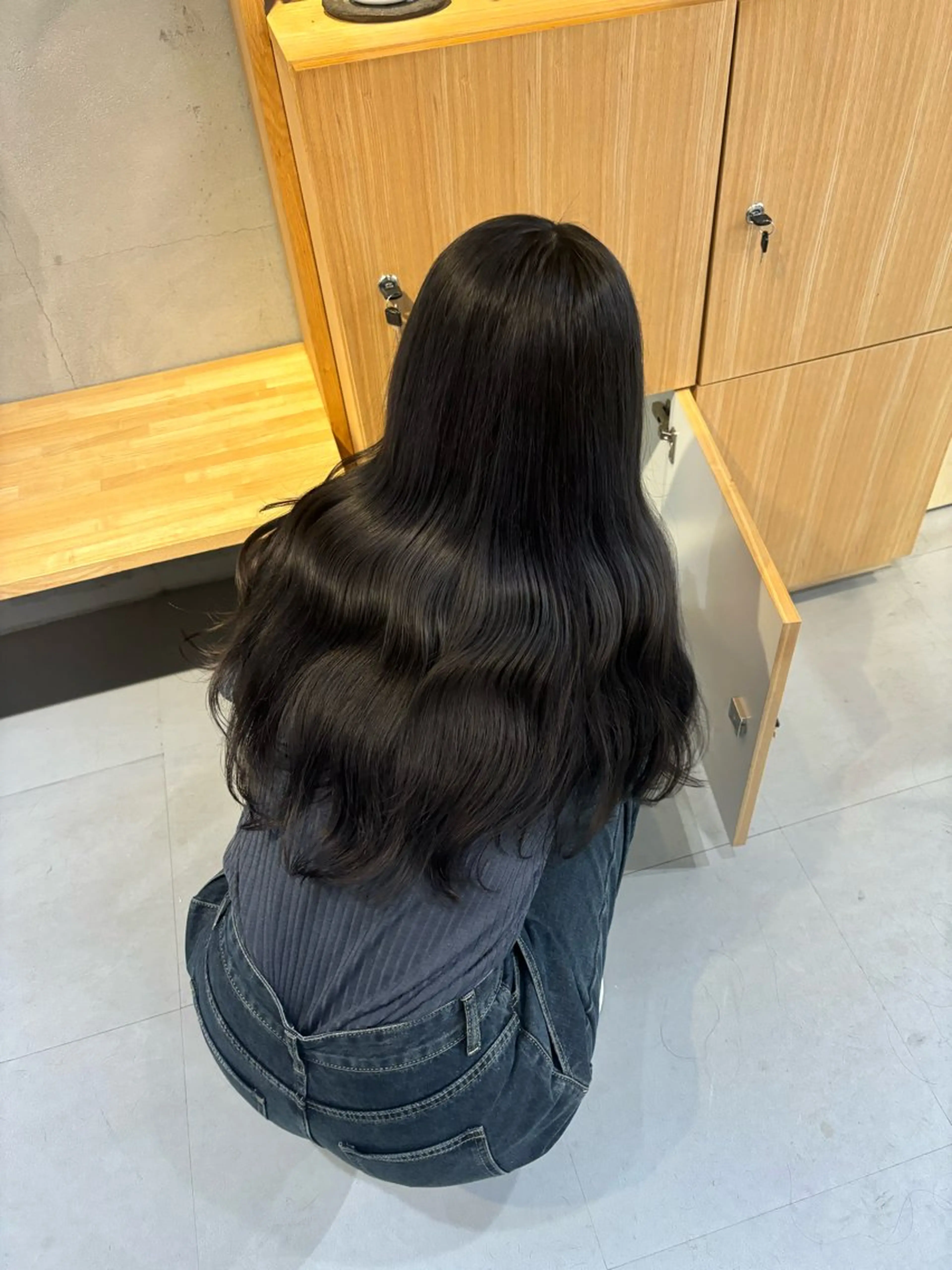 ロング Ashe　oleng所属・オモヤ ウタノのヘアスタイル