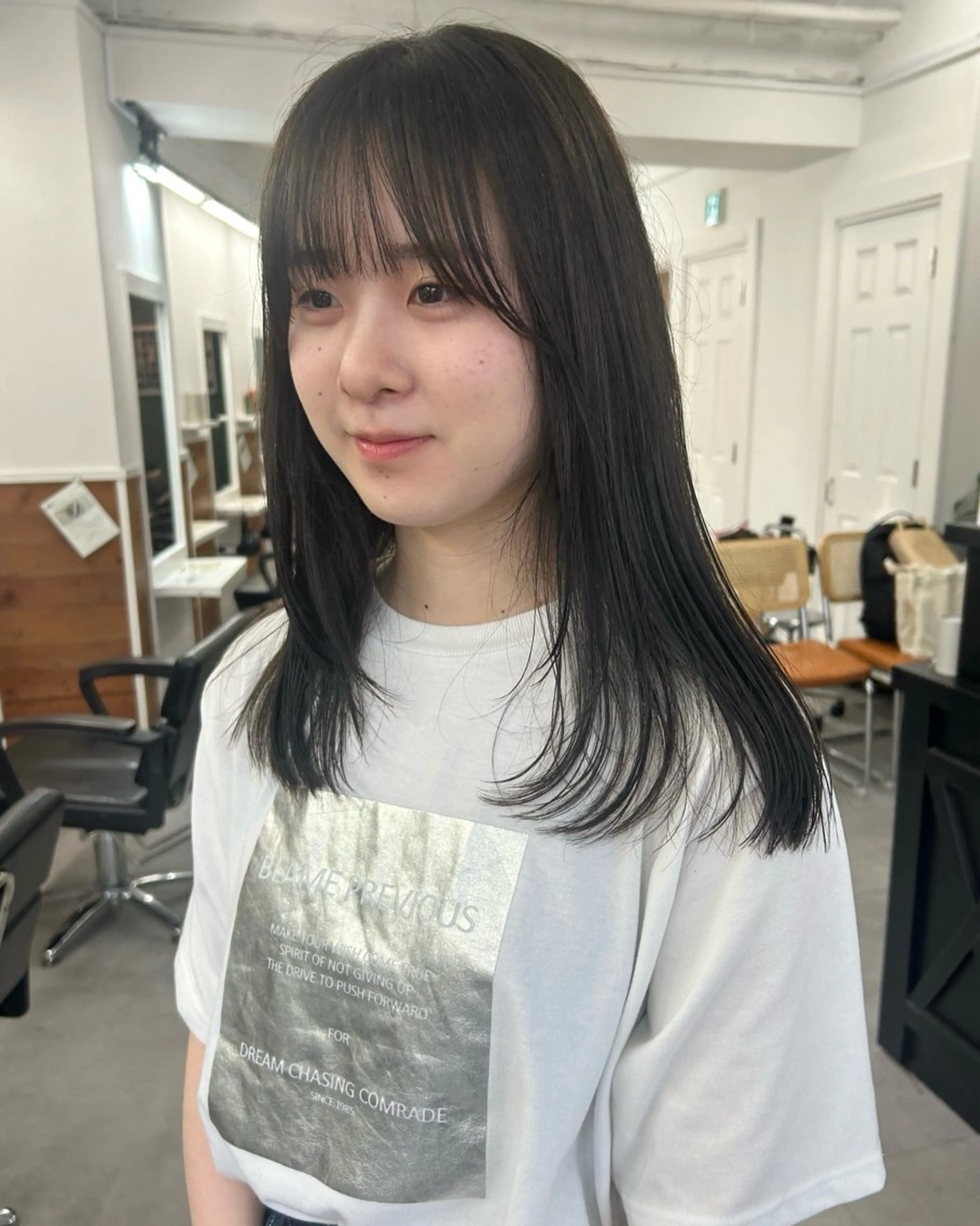 セミロング カラー レイヤーボブ/ 艶カラー/サナ🌼のヘアスタイル