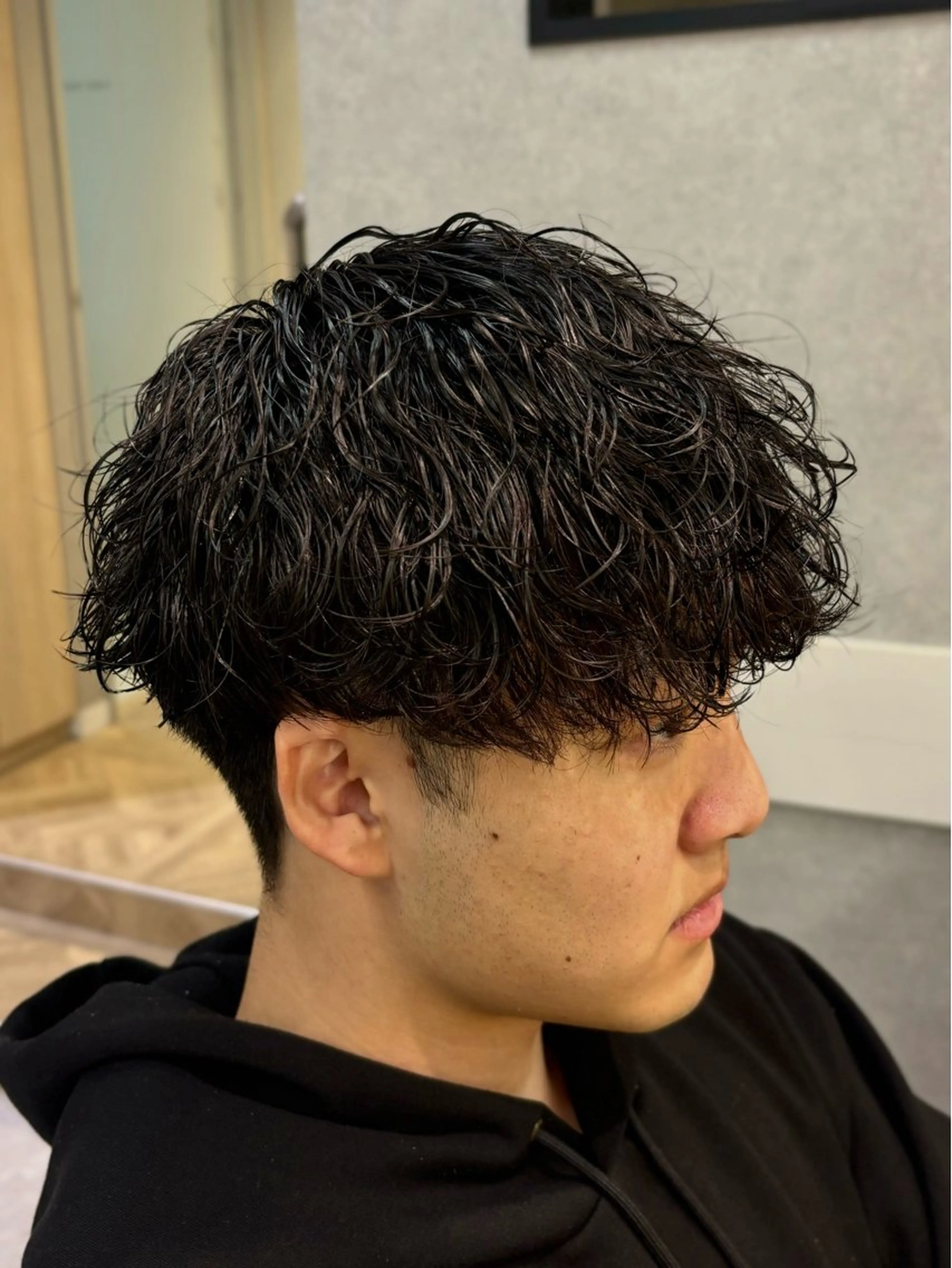 カット＋波巻きパーマ＋眉カットの写真