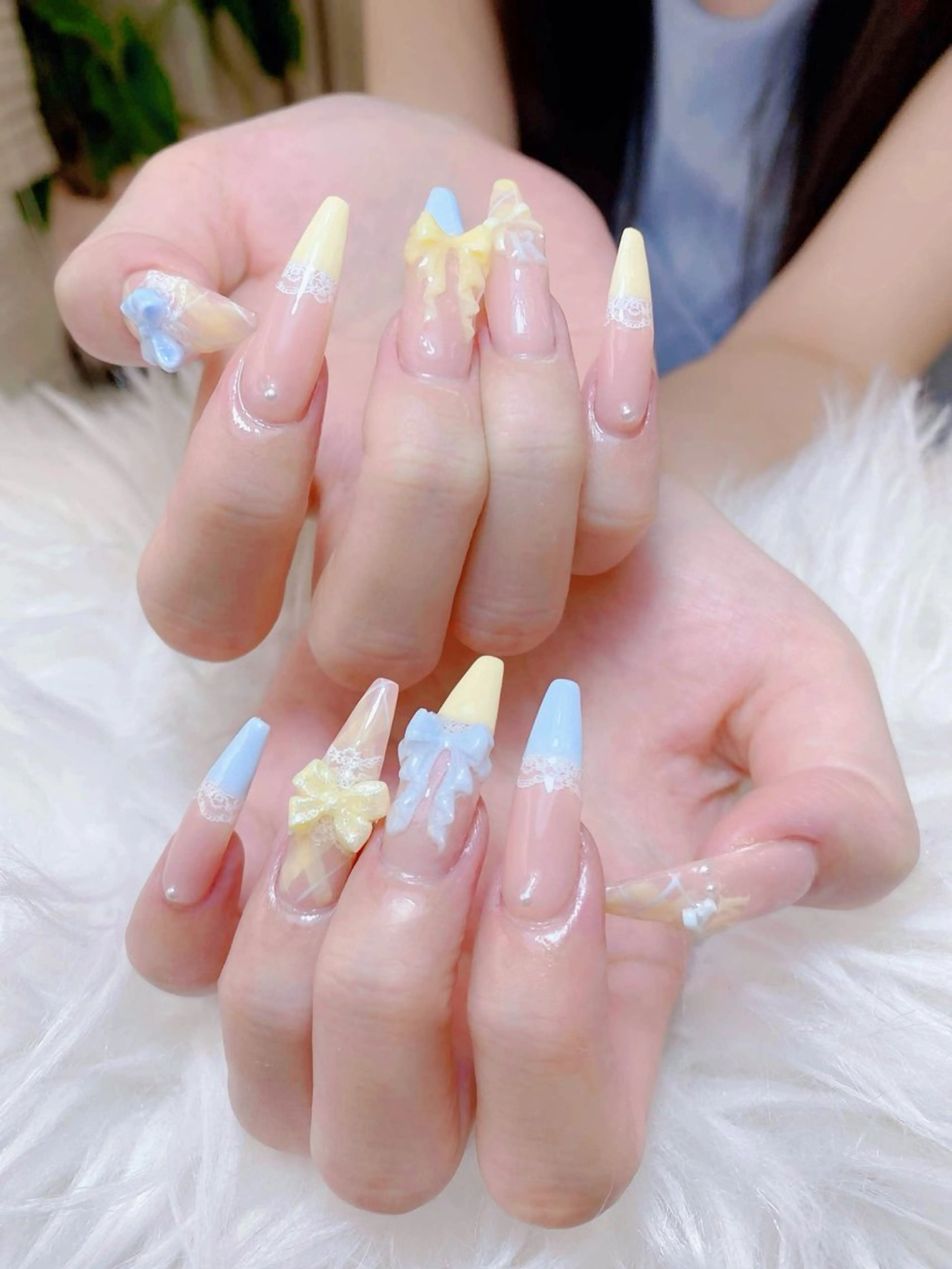ネイル アートネイル フレンチネイル ジェルネイル 韓国ネイル マグネットネイル Lenie Nail Salonのネイルデザイン