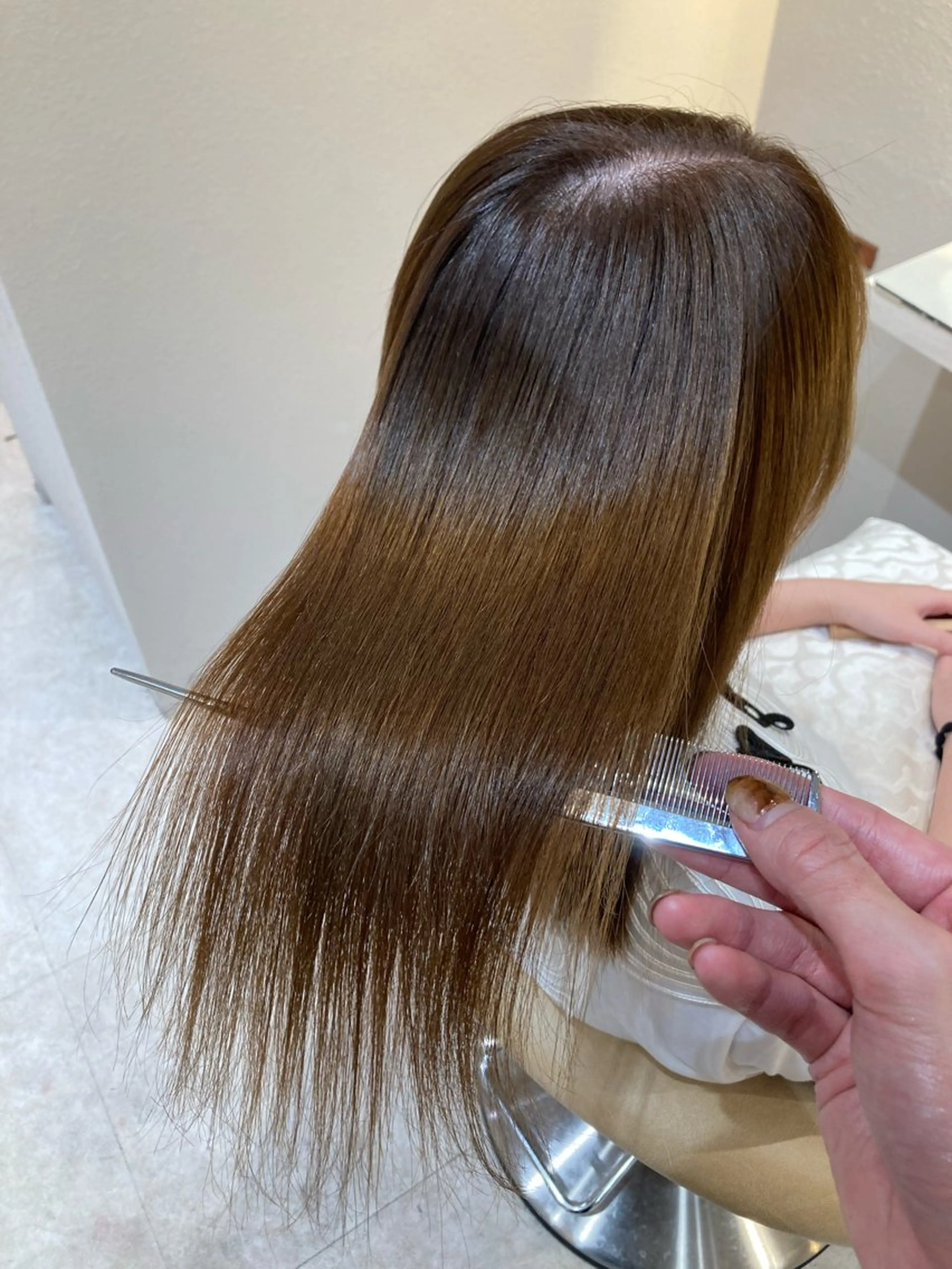 ロング 縮毛矯正 🩵縮毛矯正・ボブ 岩原朋也🩵のヘアスタイル