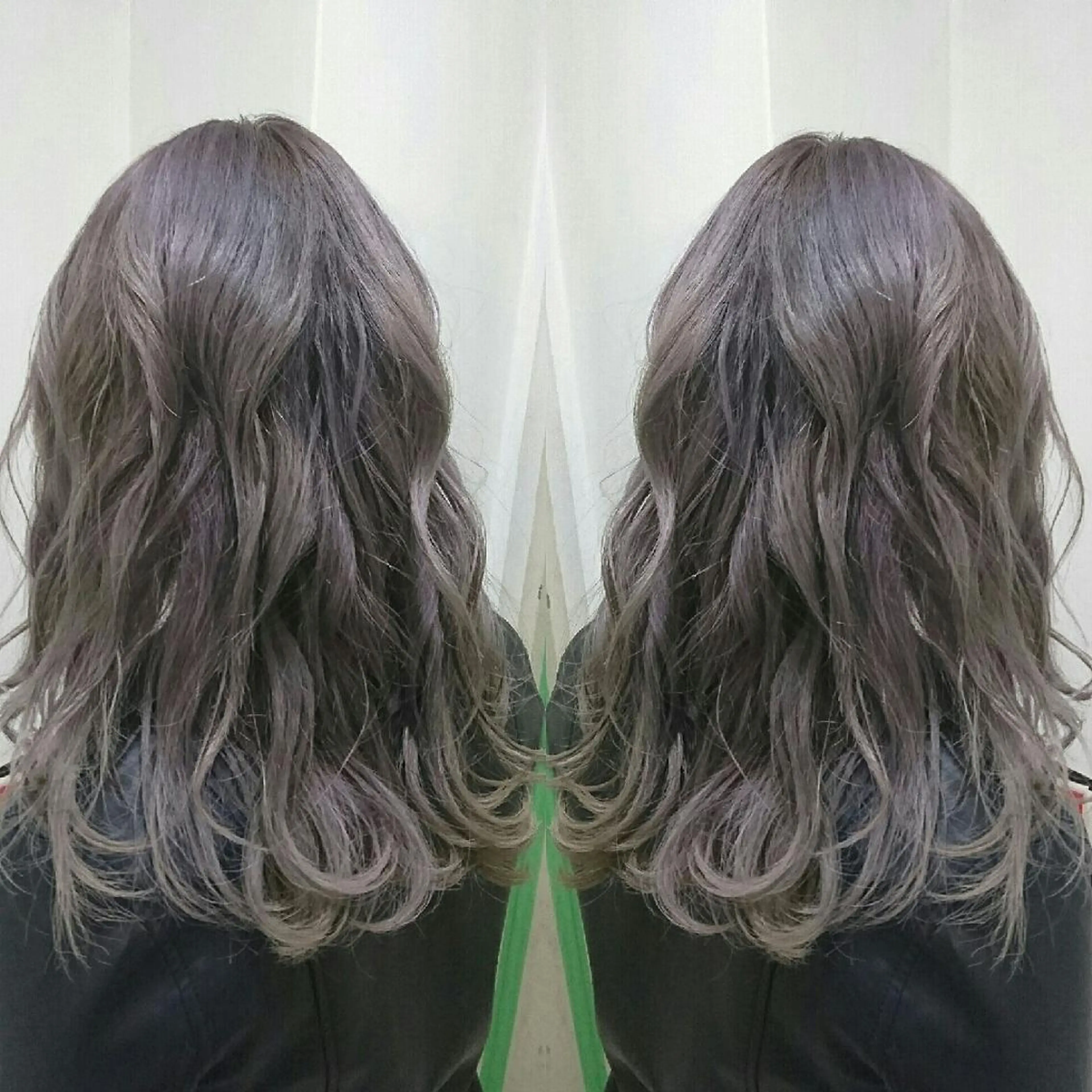 カラー セミロング ブルーカラー ブルーグレー ブルーグレージュ グレージュ カット ヘアカラー トリートメント youres センター南所属・センター南 SEIJIのヘアスタイル