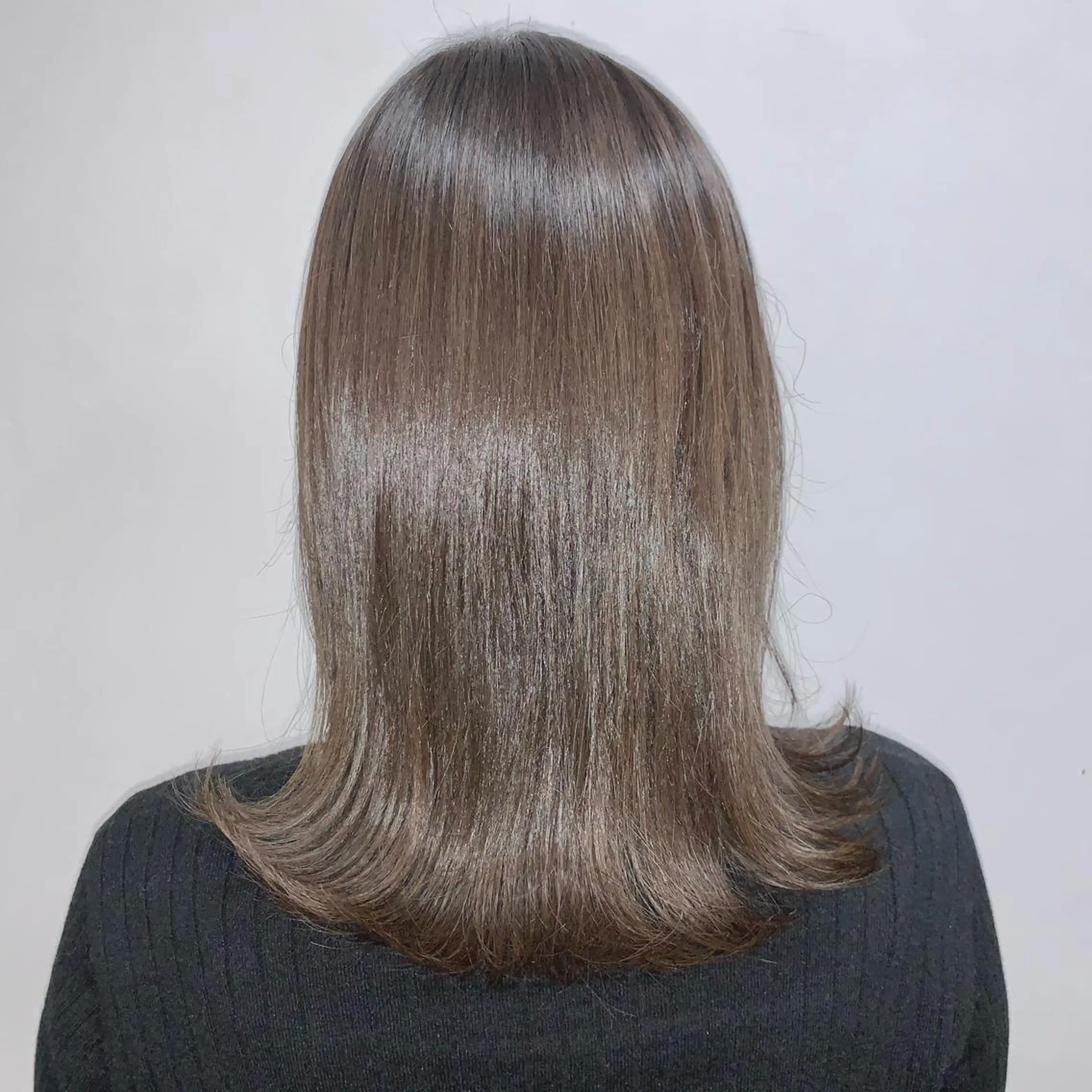 ミディアム カラー 🔵暗髪　特化🔵 梅田・増田のヘアスタイル