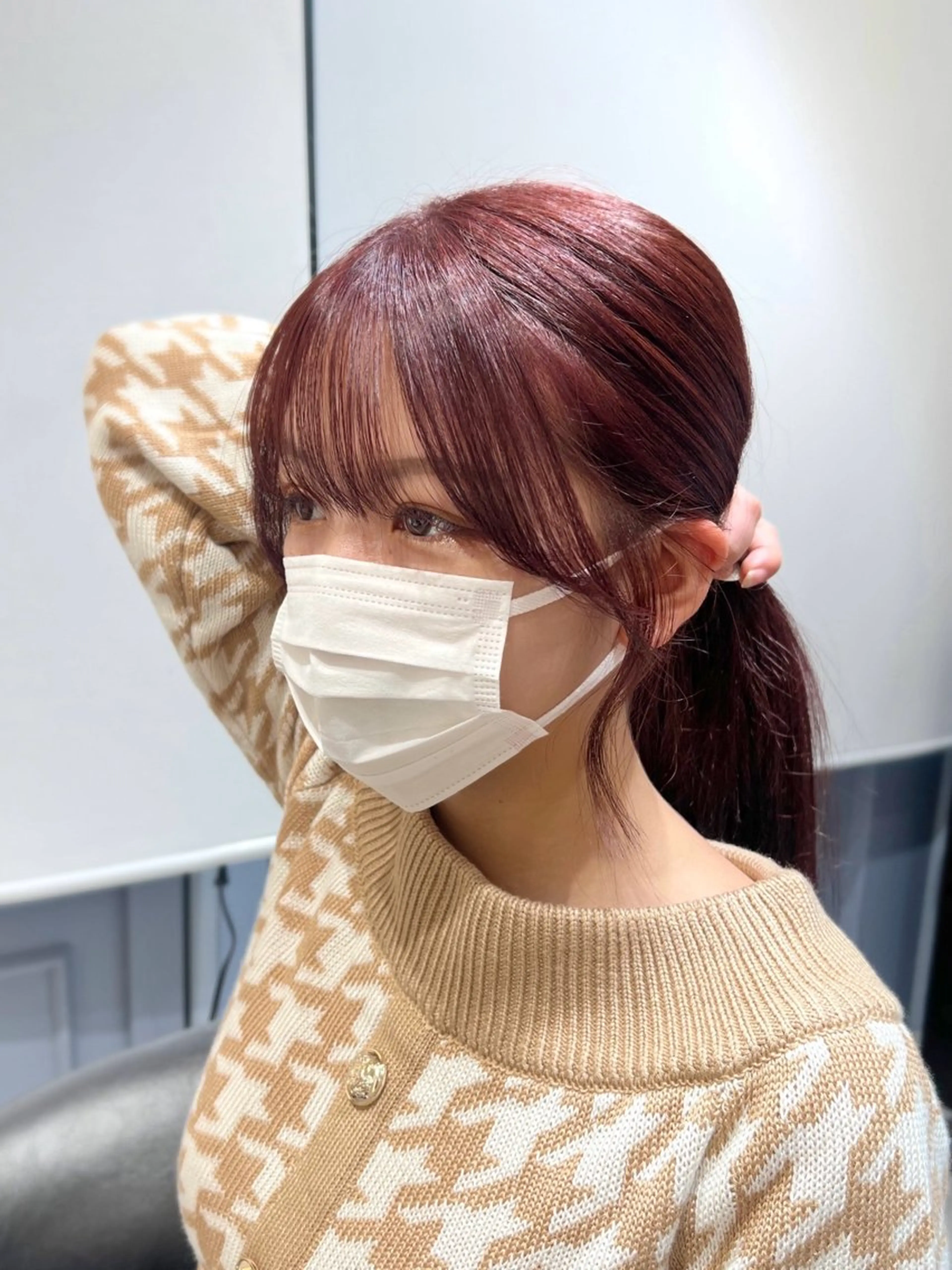 セミロング 顔周りカット カット 韓国レイヤー/顔周り /縮毛矯正/羽田航のヘアスタイル