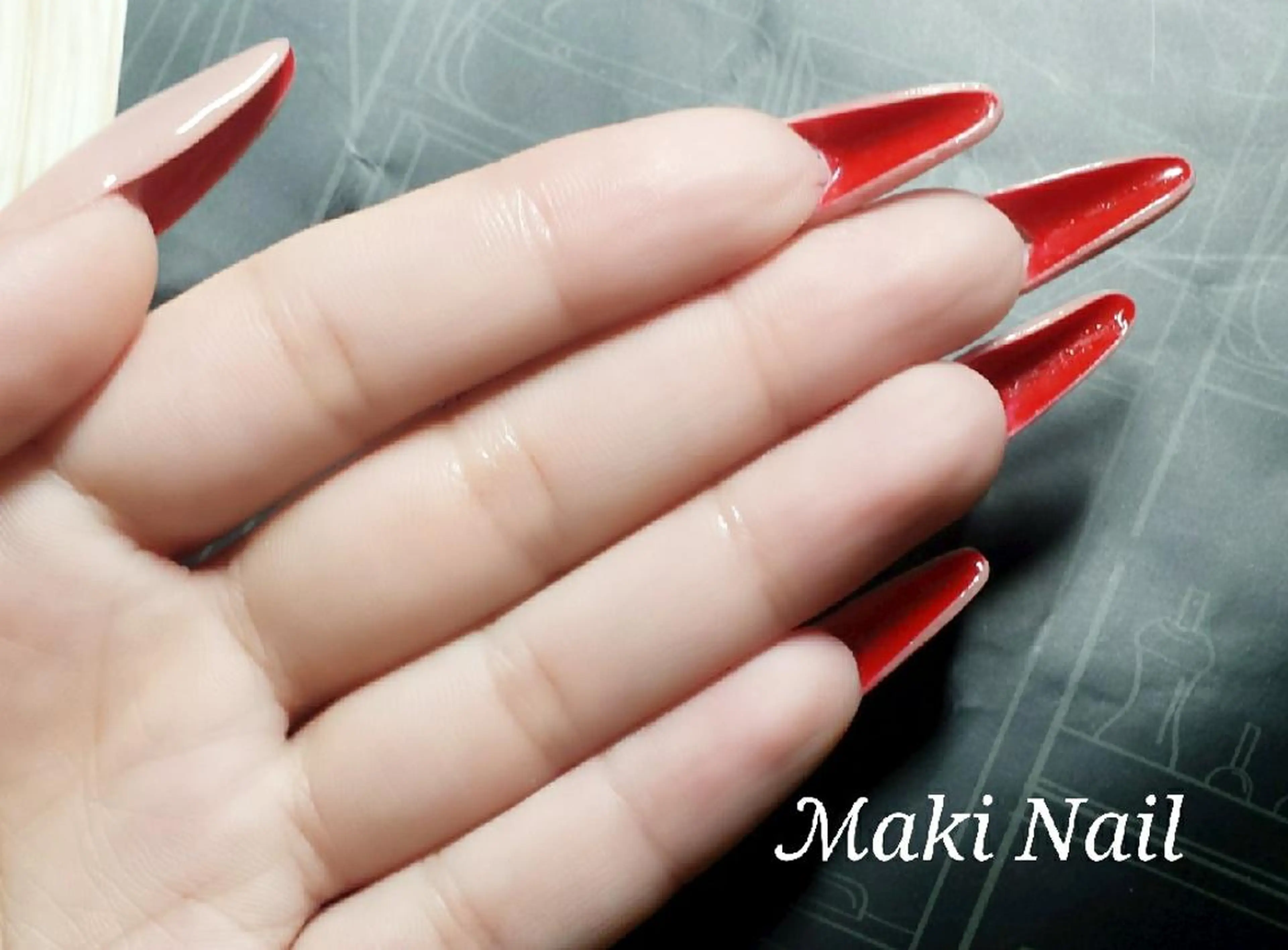 ネイル ロング スカルプネイル   MAKI NAILのネイルデザイン