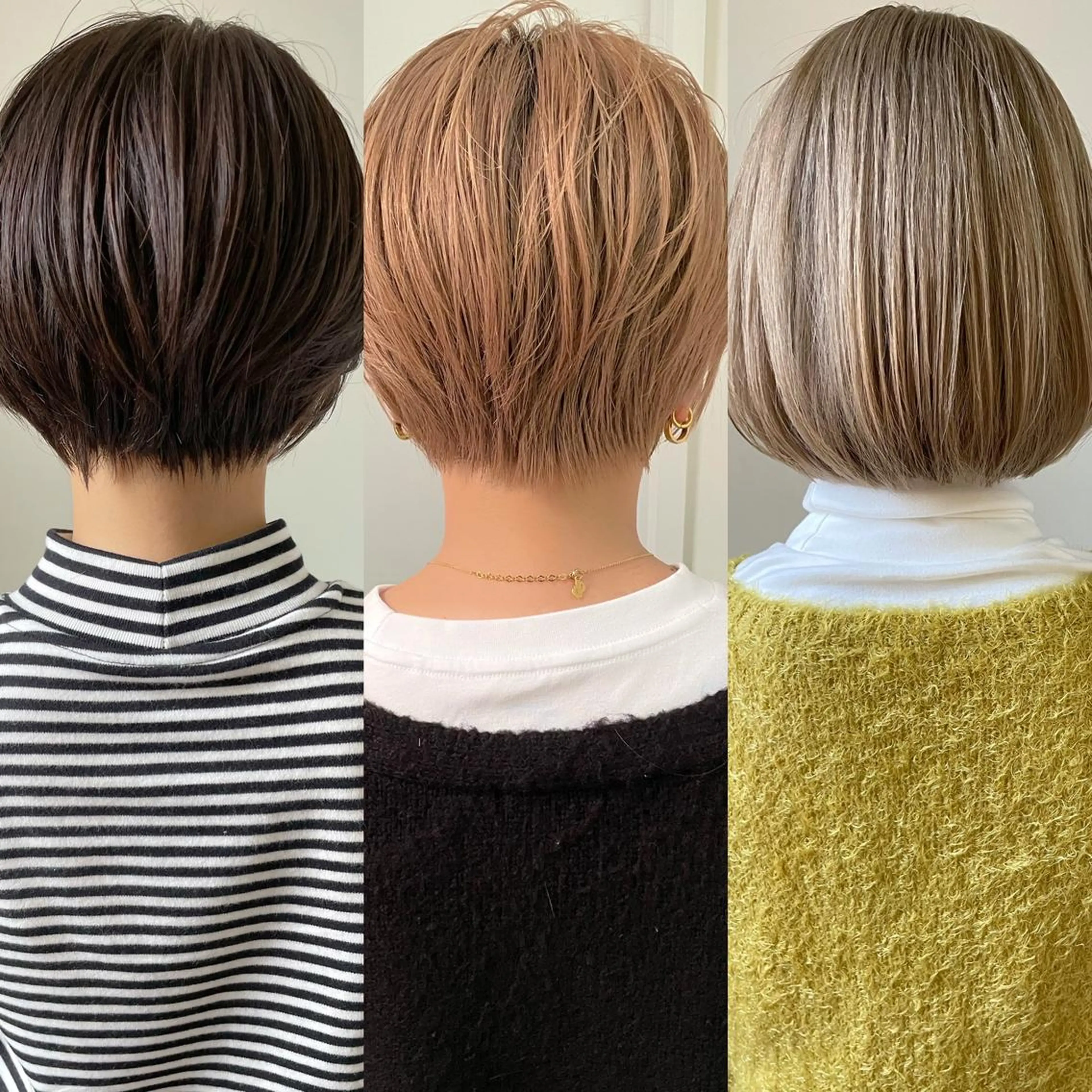 ショート カラー アッシュ ハイトーンカラー イルミナカラー インナーカラー ボブ 江上拓郎/ショート /酸性ストレートのヘアスタイル