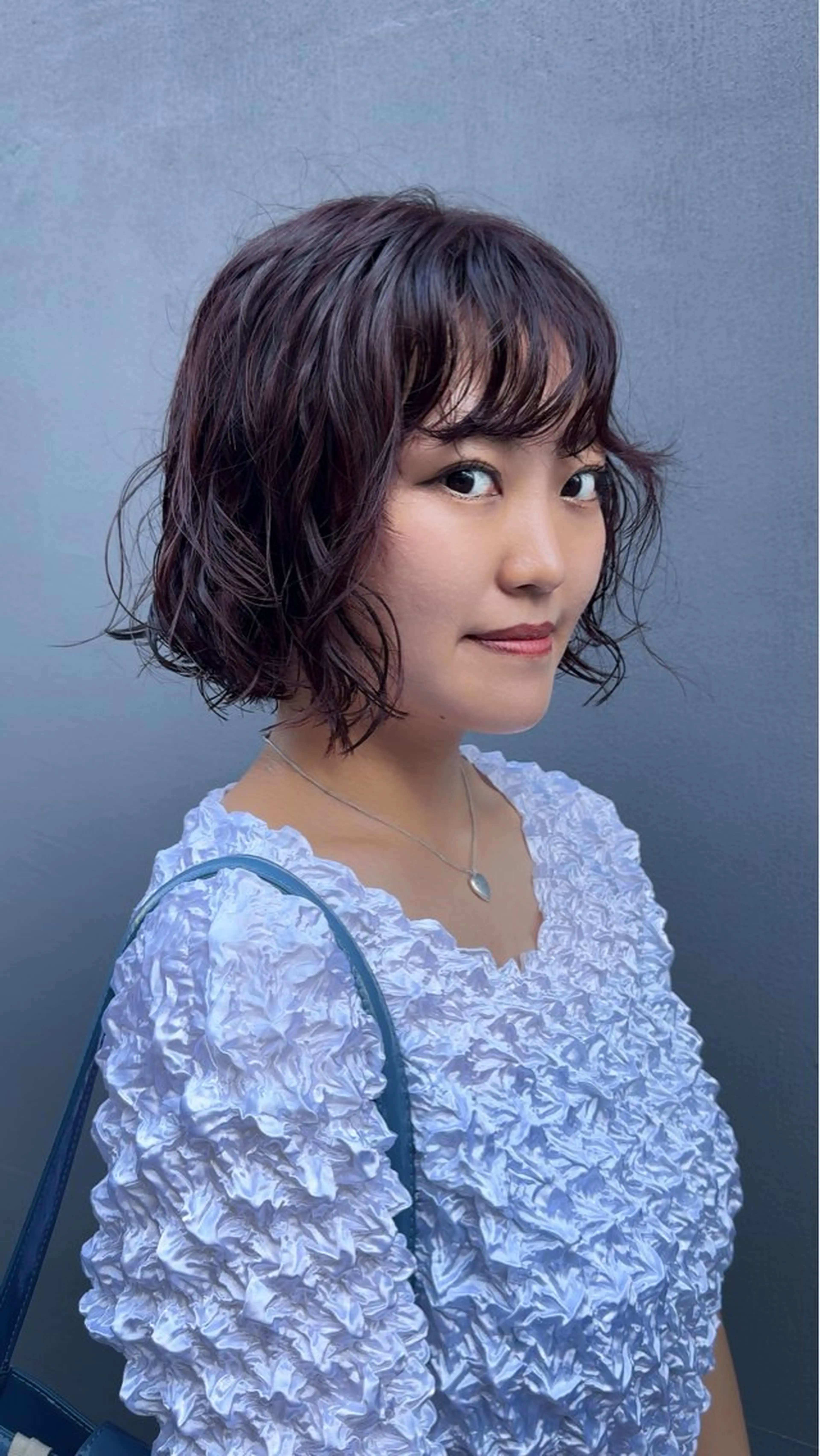 ショート カラー パーマ ボブ カット ヘアカラー パーマ Qin shaire salon 原宿所属・🌿パーマ/ボブ/ レイヤー/Mikiのヘアスタイル