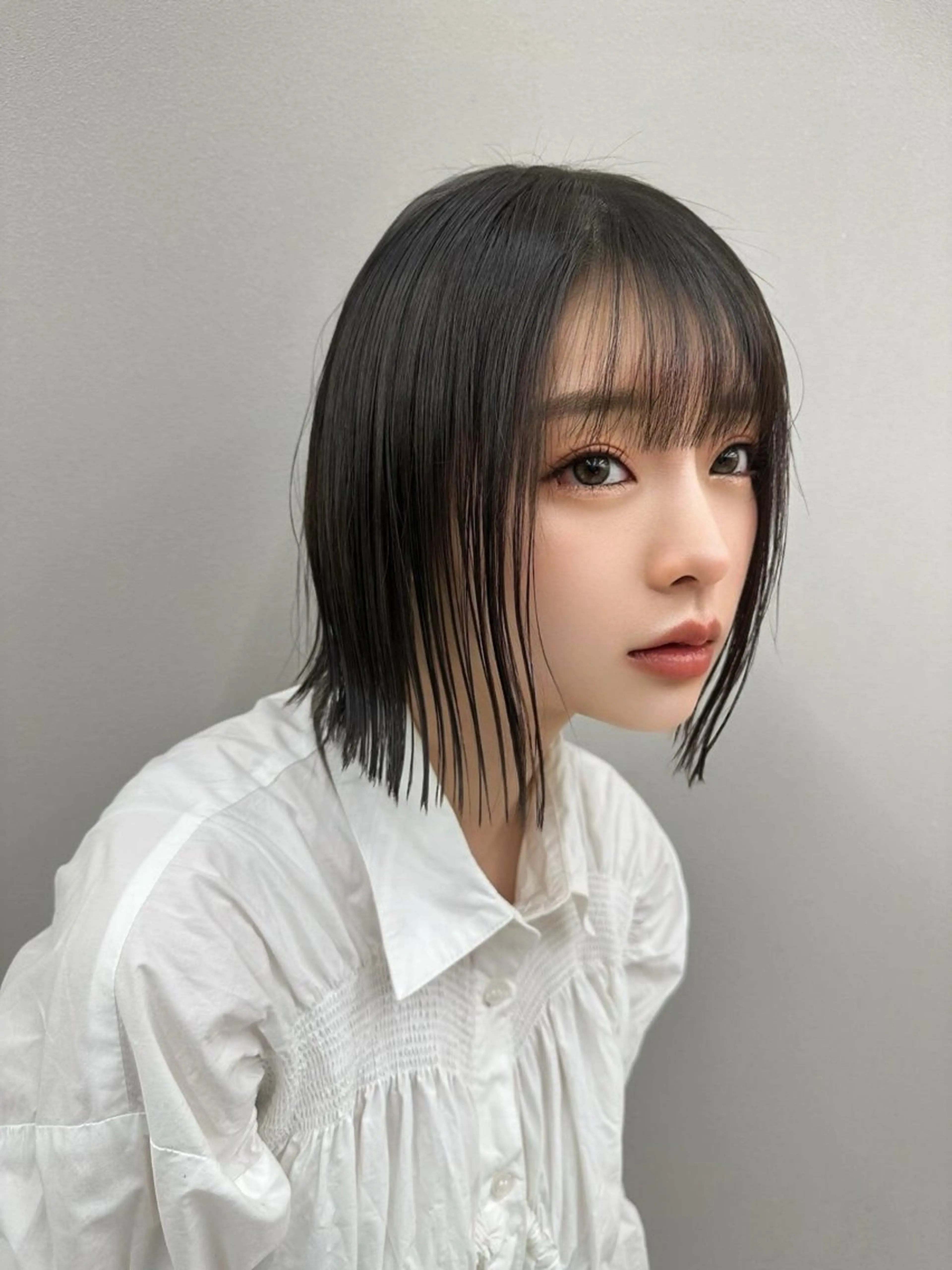 ショート カラー カット 縮毛矯正 トリートメント 🇰🇷韓国ヘア/ レイヤー/まさ❣️のヘアスタイル