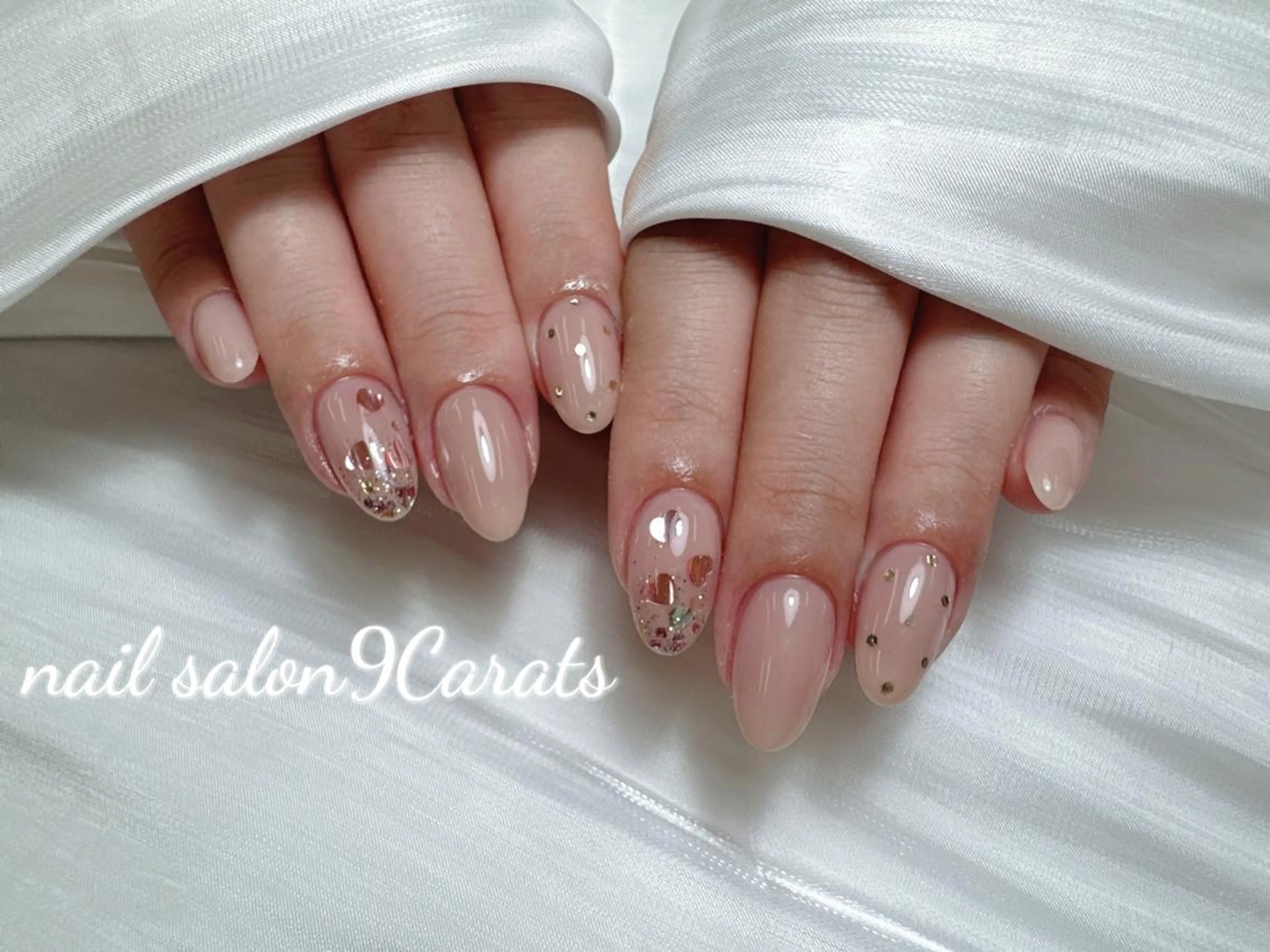 ネイル 💜ワンホンネイル ナインカラット💎のネイルデザイン