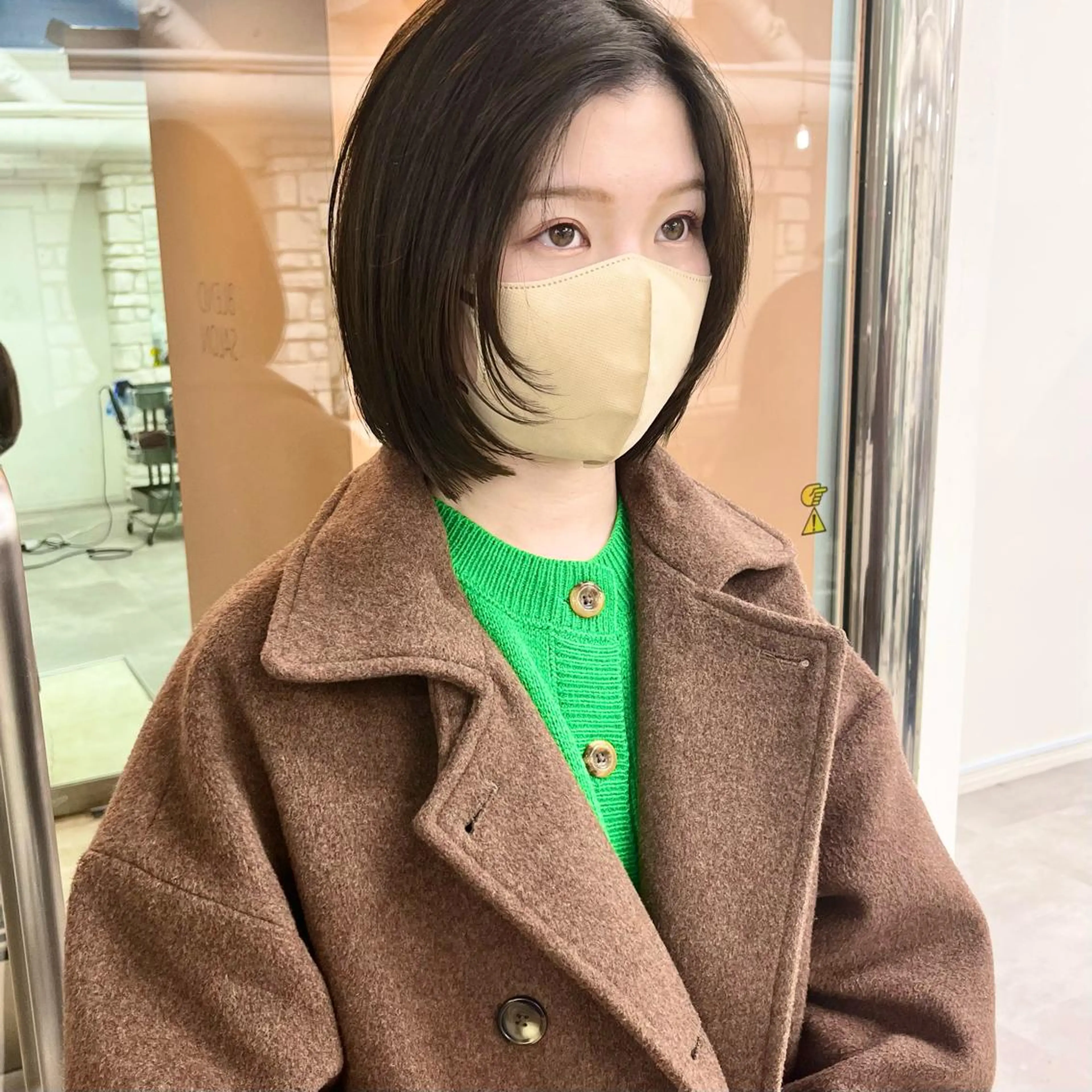 カラー オリーブカラー カット ヘアカラー トリートメント 天王寺髪質改善なら よしみさん✨のヘアスタイル